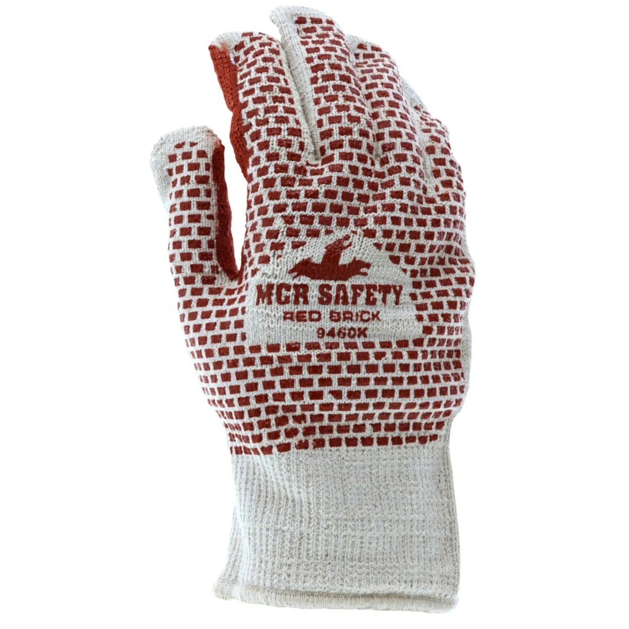 MCR Safety Red Brick 9460K Work Gloves, Dorsal View