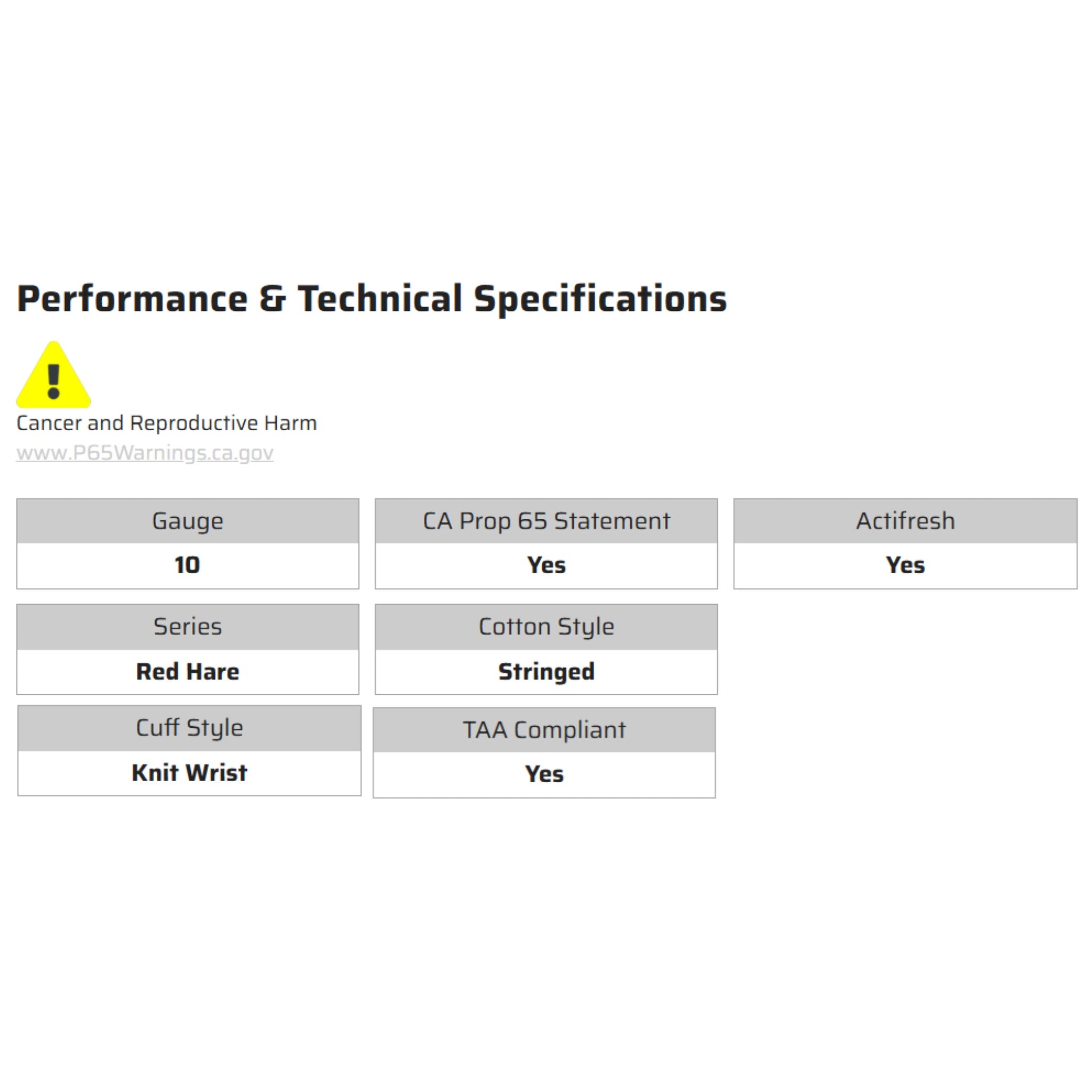 MCR Safety Red Hare 9670 Work Gloves, Specs
