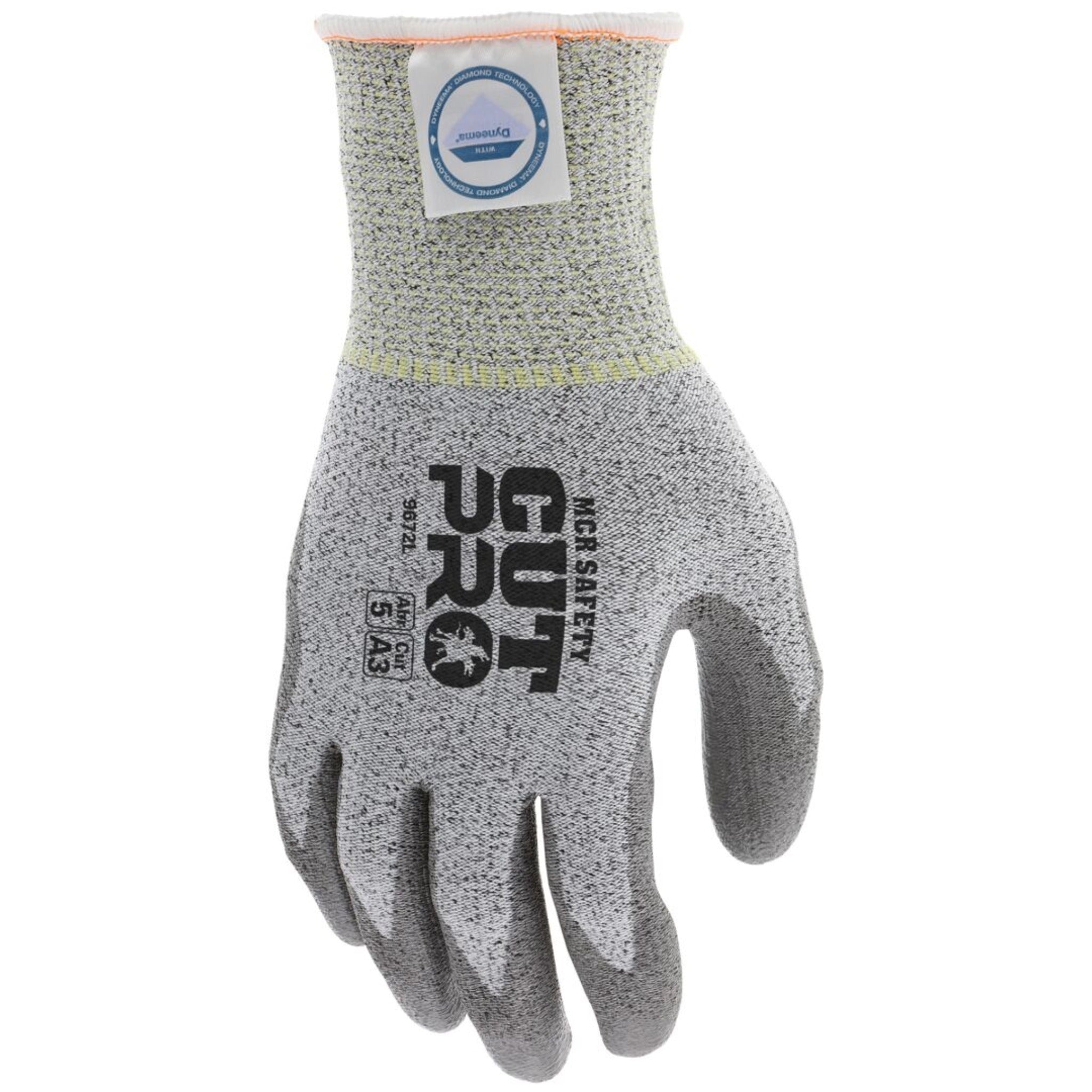 MCR Safety CutPro 9672 Work Gloves, Dorsal View