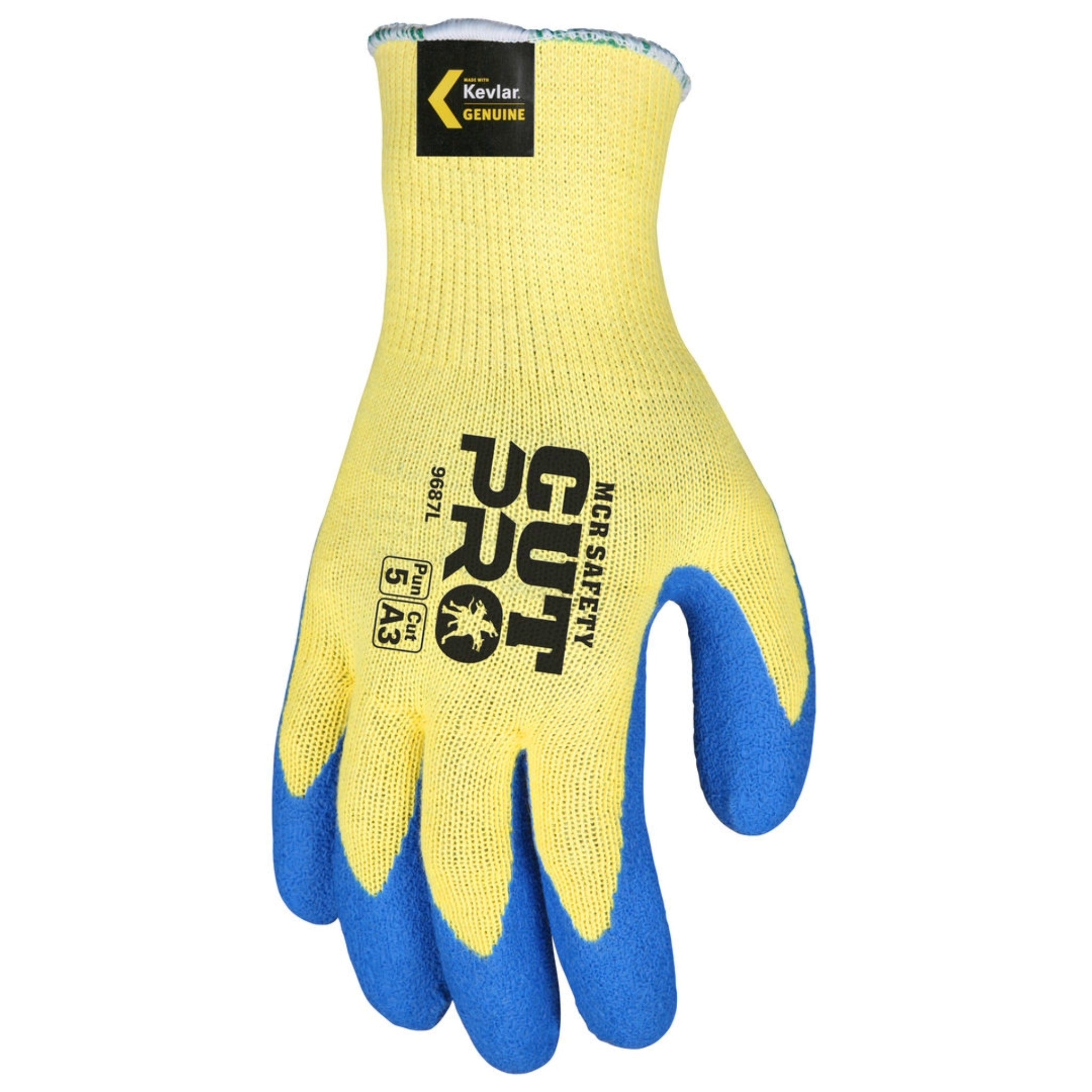 MCR Safety CutPro 9687 Work Gloves, Dorsal View