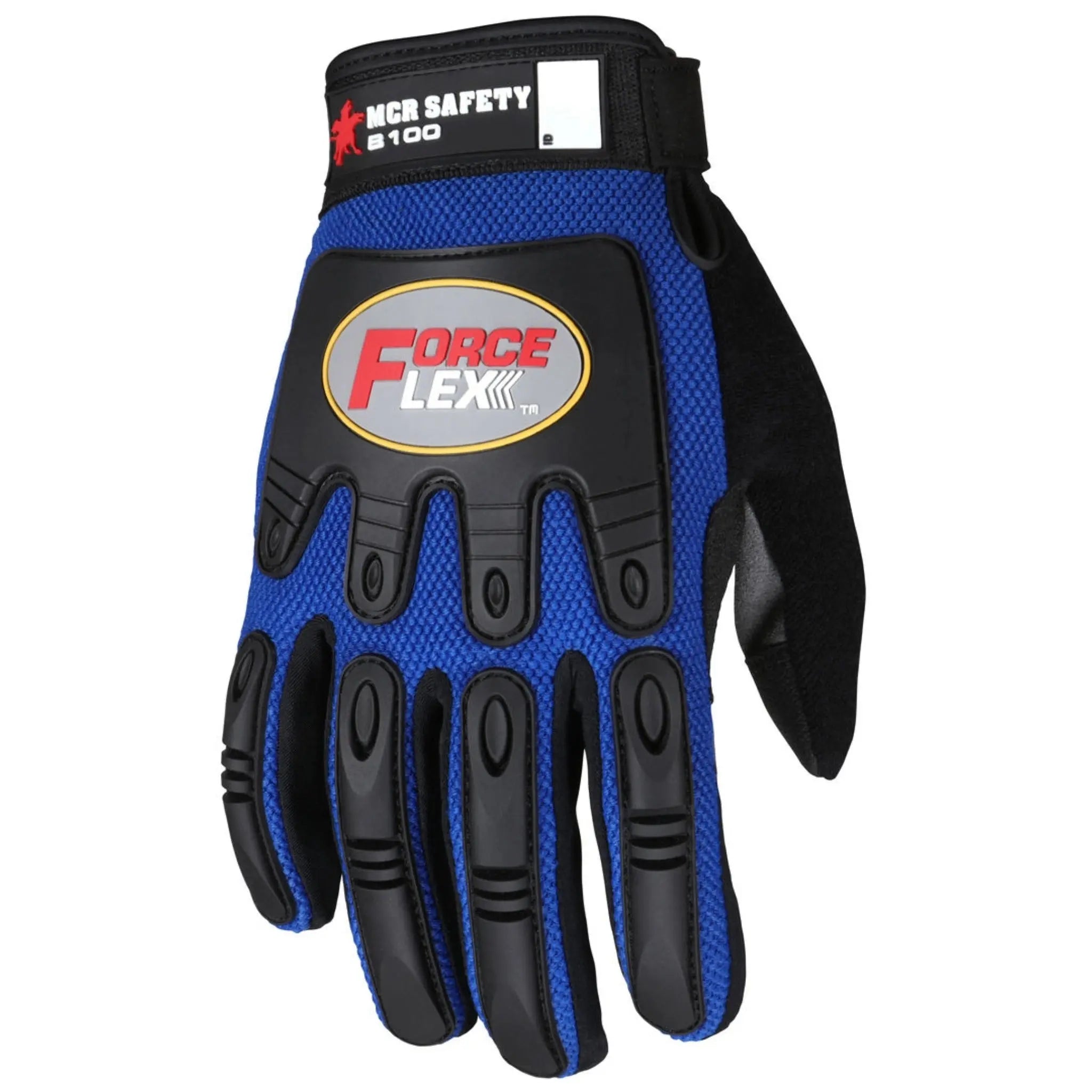 MCR Safety ForceFlex B100 Work Gloves, Dorsal View