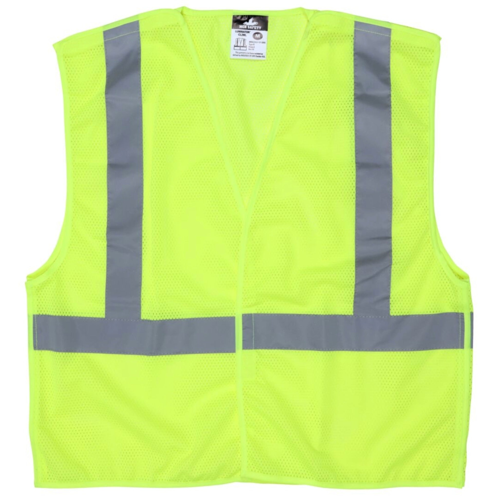MCR Safety Luminator Series CL2ML Safety Vest, Front View