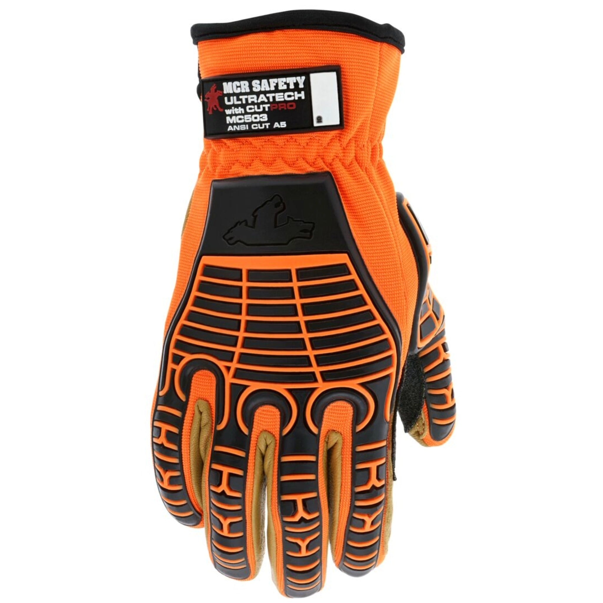 MCR Safety UltraTech MC503 Work Gloves, Dorsal View