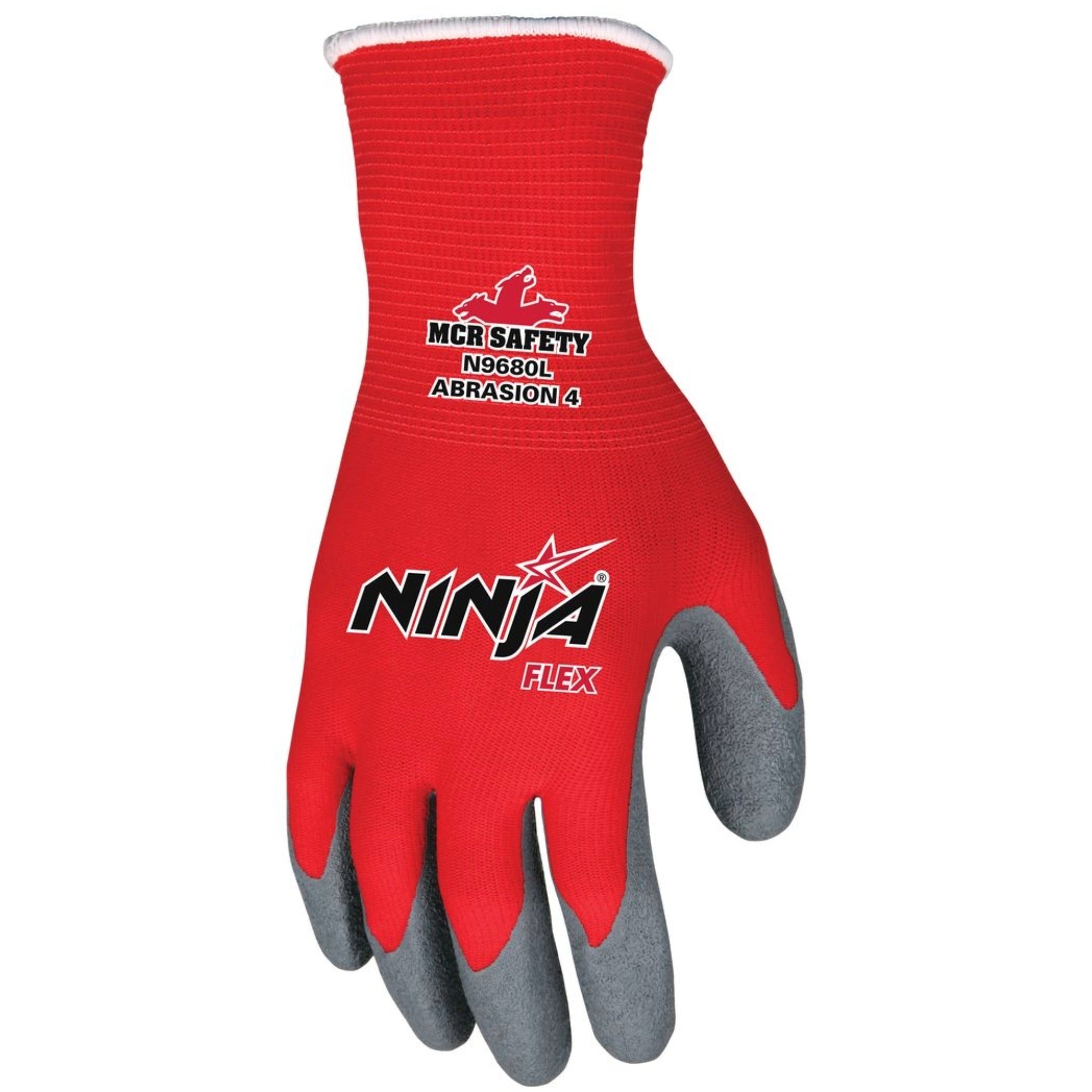 MCR Safety Ninja Flex N9680 Work Gloves, Dorsal View