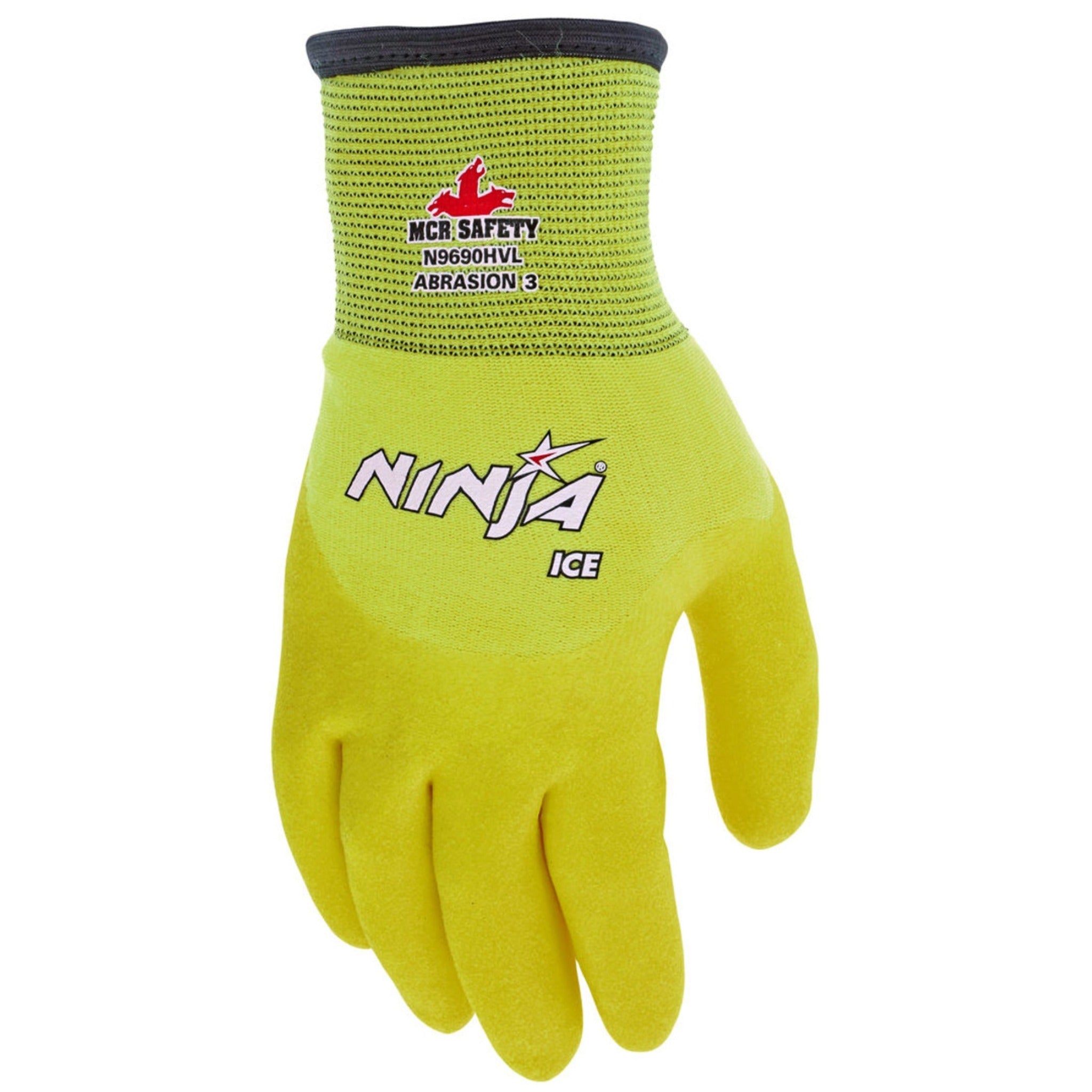 MCR Safety Ninja Ice N9690HV Work Gloves, Dorsal View