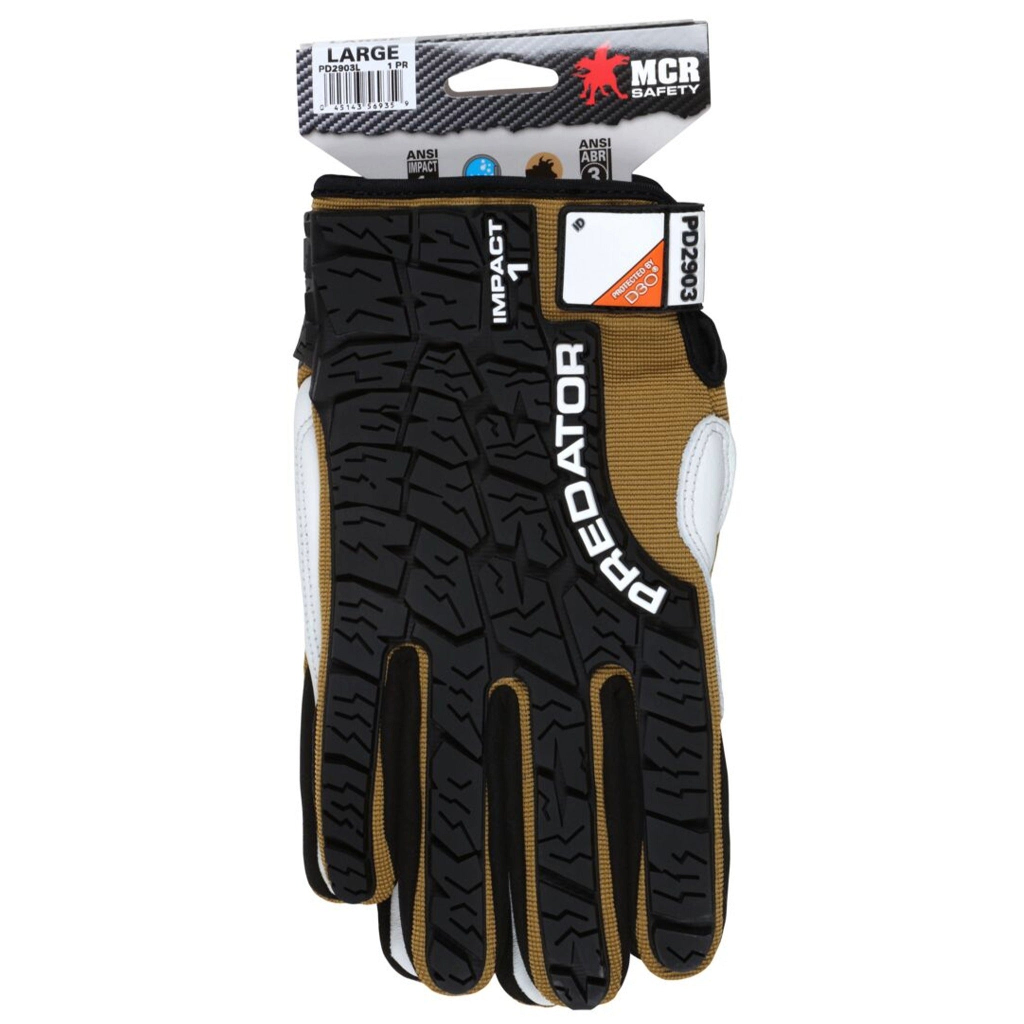 MCR Safety Predator PD2903 Work Gloves, Packaging