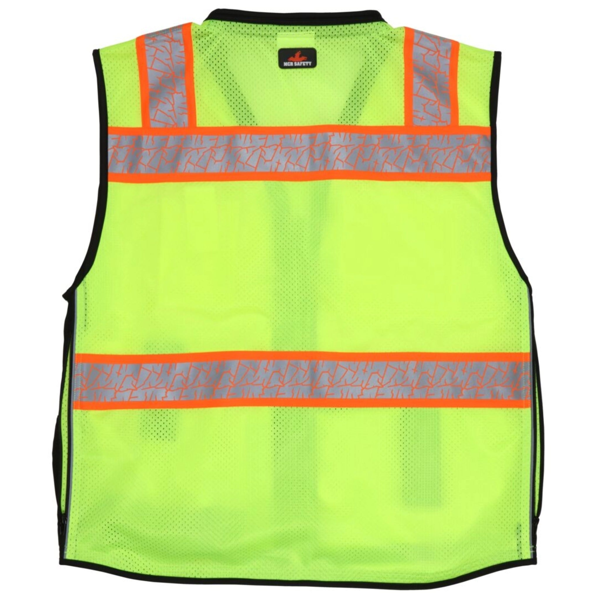 MCR Safety Luminator PSURVCL2LS Safety Vest, Back View