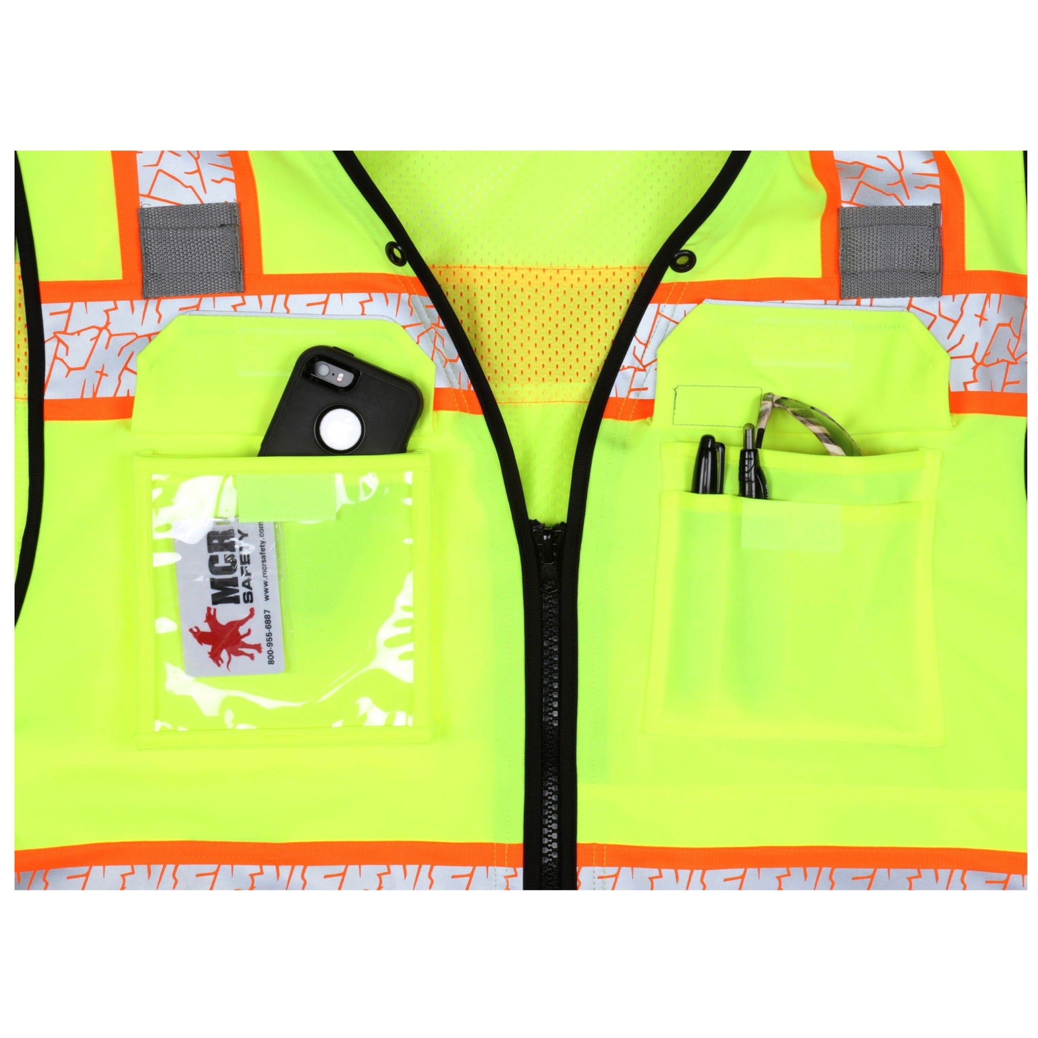 MCR Safety Luminator PSURVCL2LS Safety Vest, Details