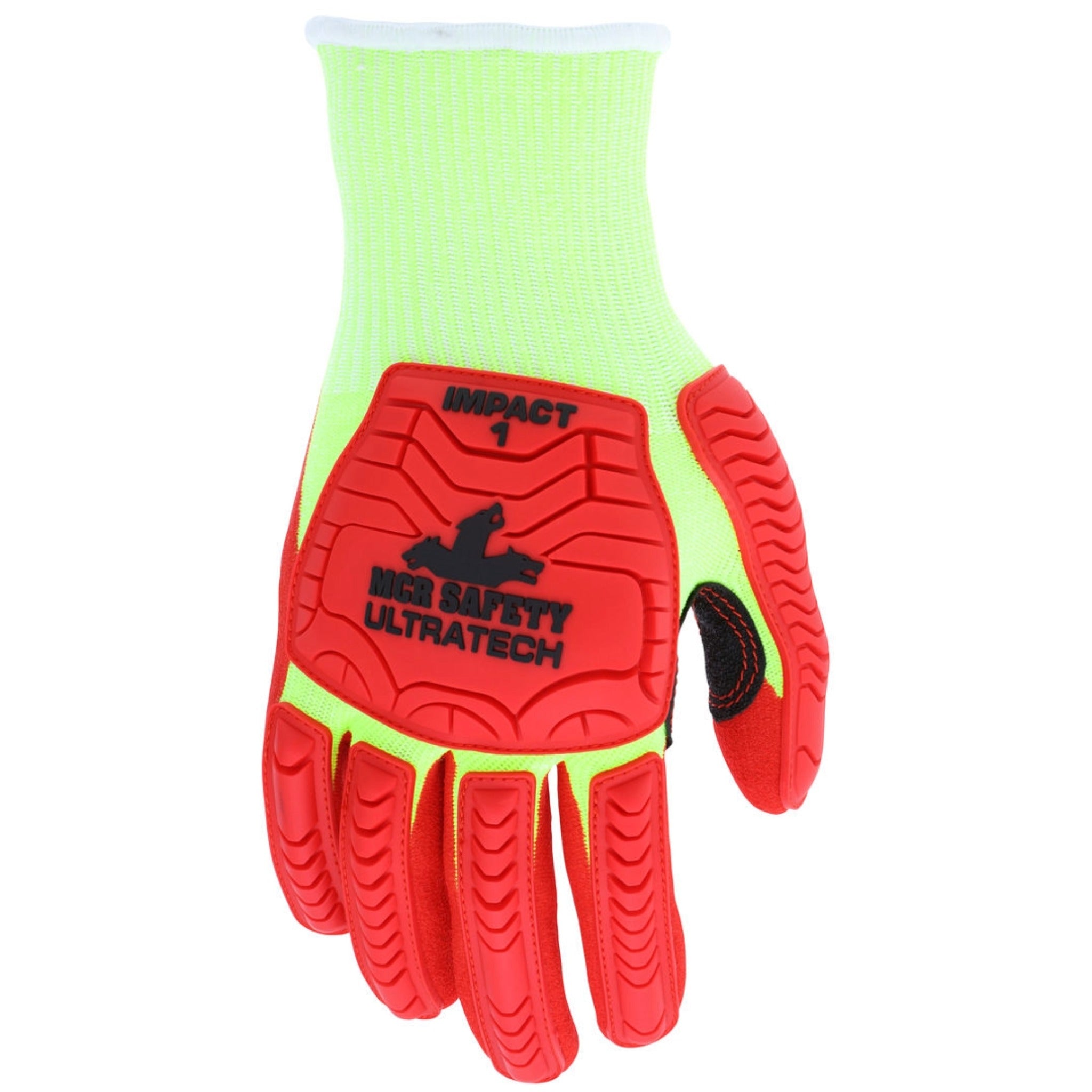 MCR Safety Ultratech UT1953 Work Gloves, Dorsal View