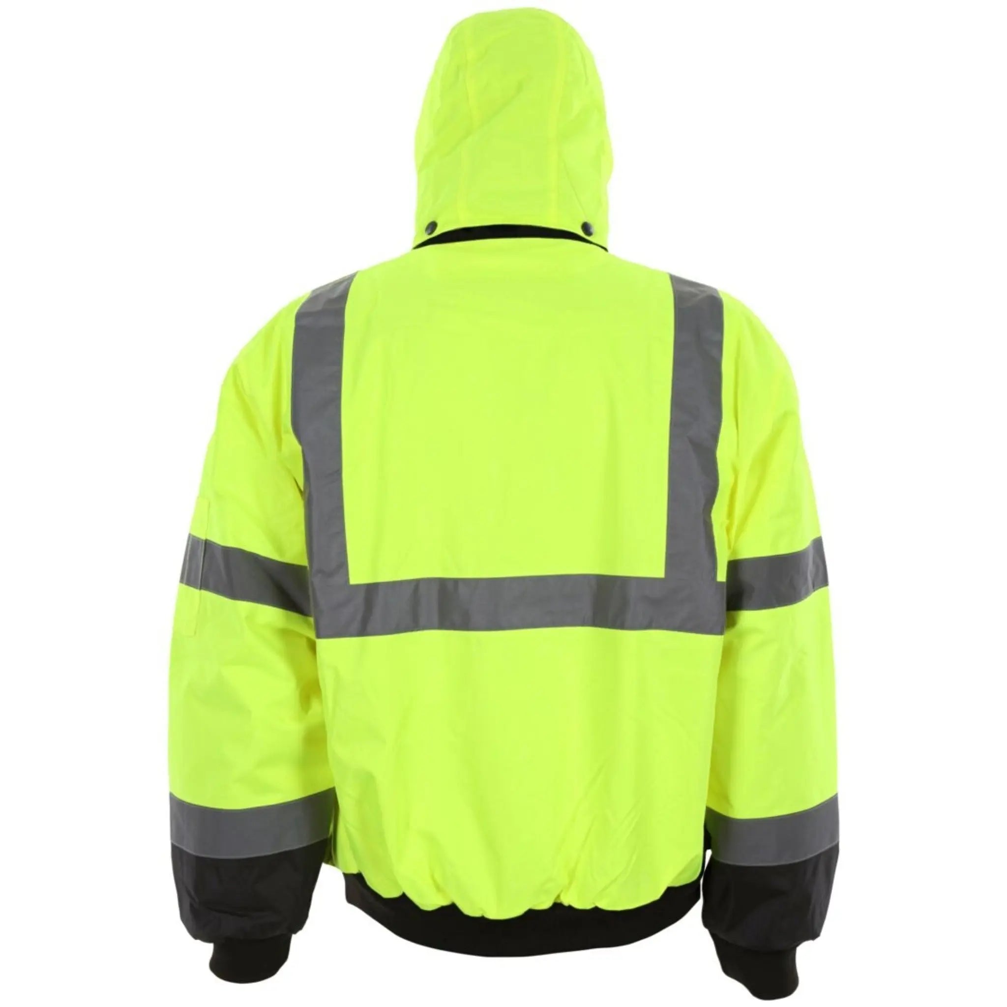 MCR Safety Luminator VBBCL3L Rain Jacket, Back_Hood