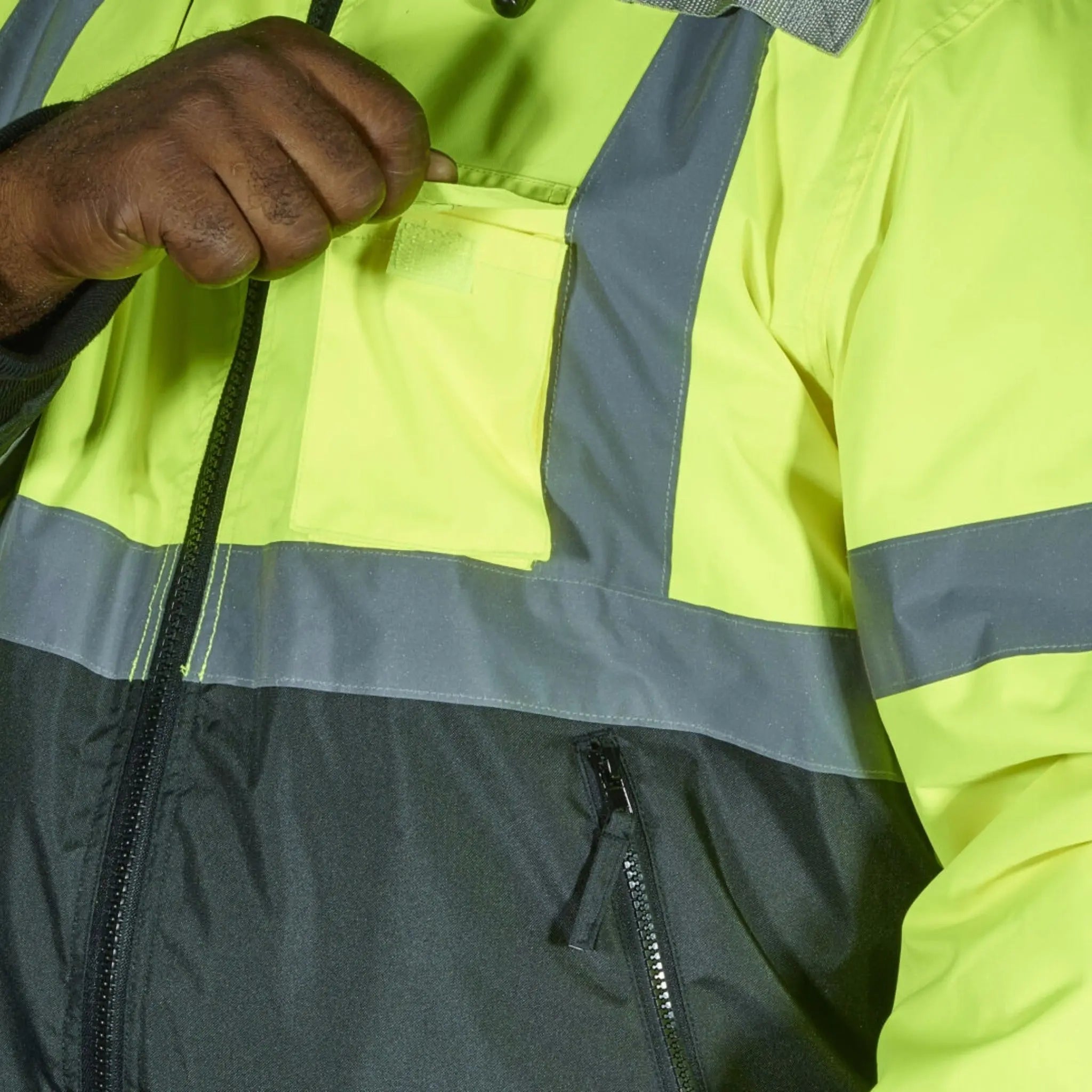 MCR Safety Luminator VBBCL3L Rain Jacket, Pocket_2