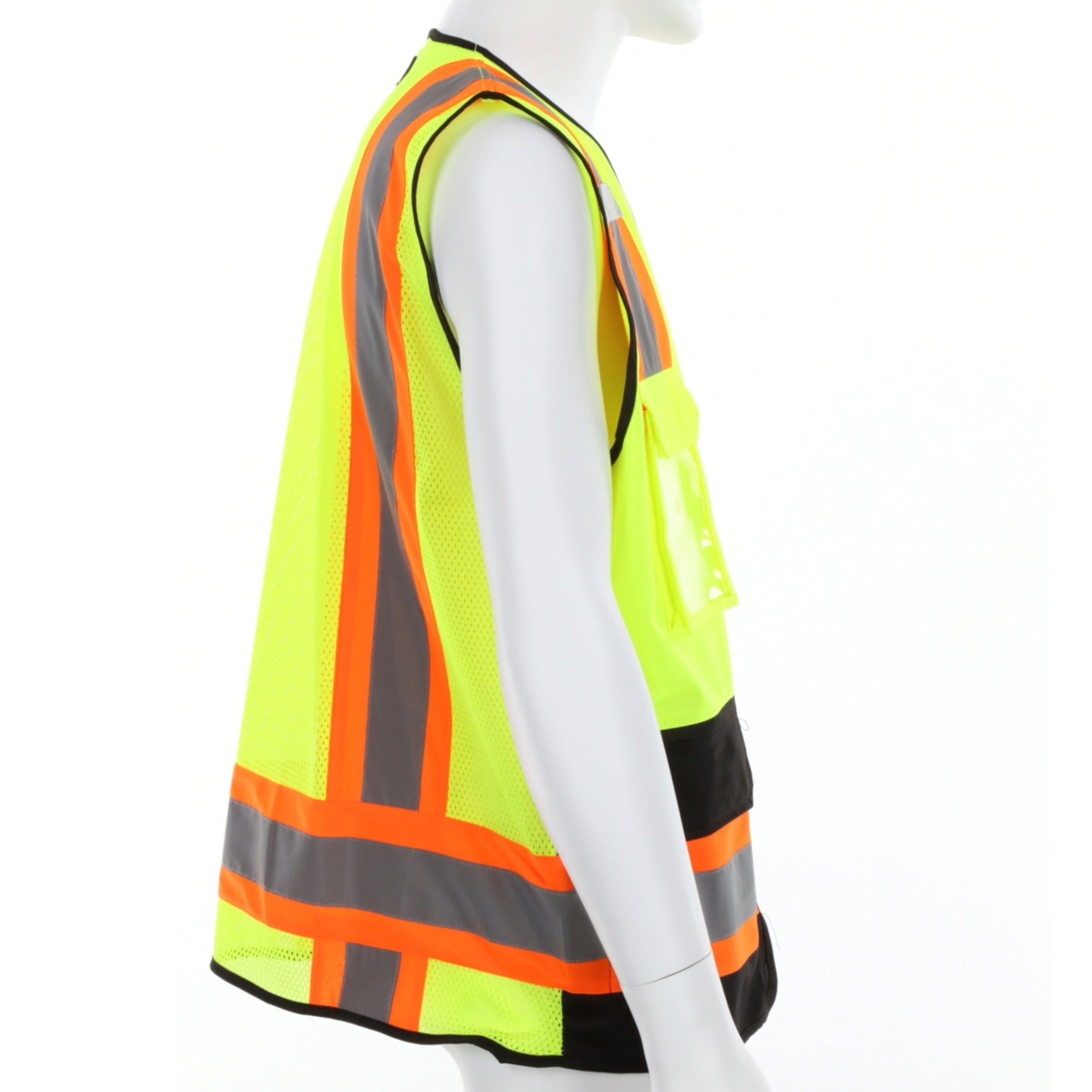 MCR Safety Luminator WCCL2MLSZ Safety Vest, Side View