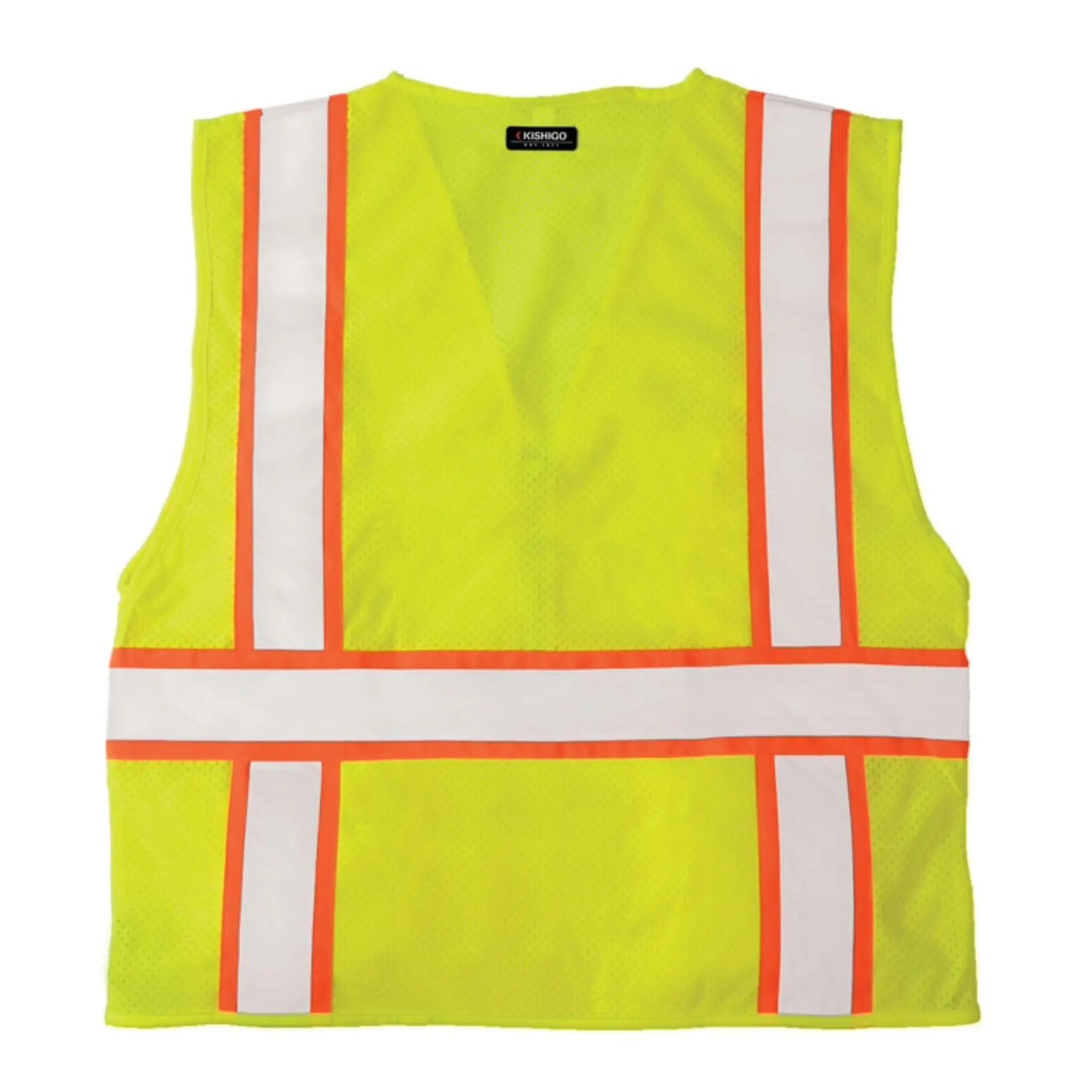 Kishigo Ultra-Cool Solid Front with Mesh Back Vest, Type R, Class 2, 1 Each 