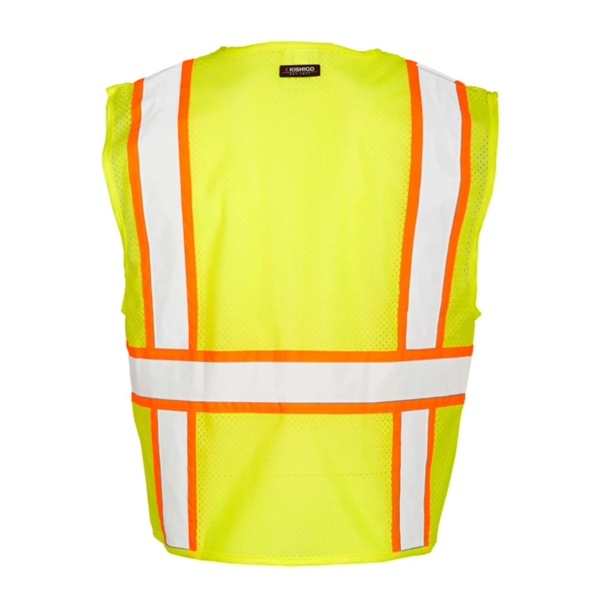 Kishigo Ultra-Cool Solid Front with Mesh Back Vest, Type R, Class 2, 1 Each 
