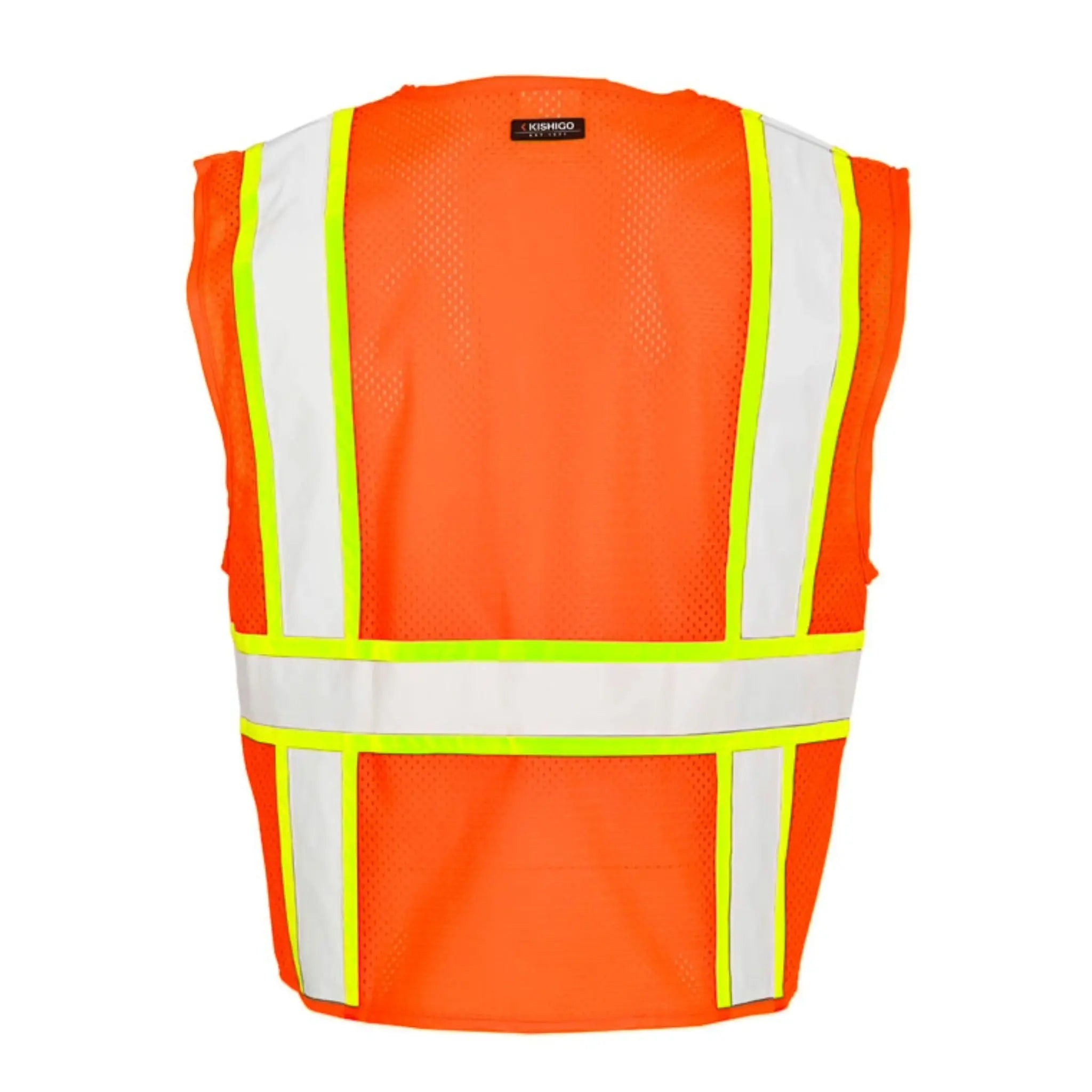 Kishigo Ultra-Cool Solid Front with Mesh Back Vest, Type R, Class 2, 1 Each 