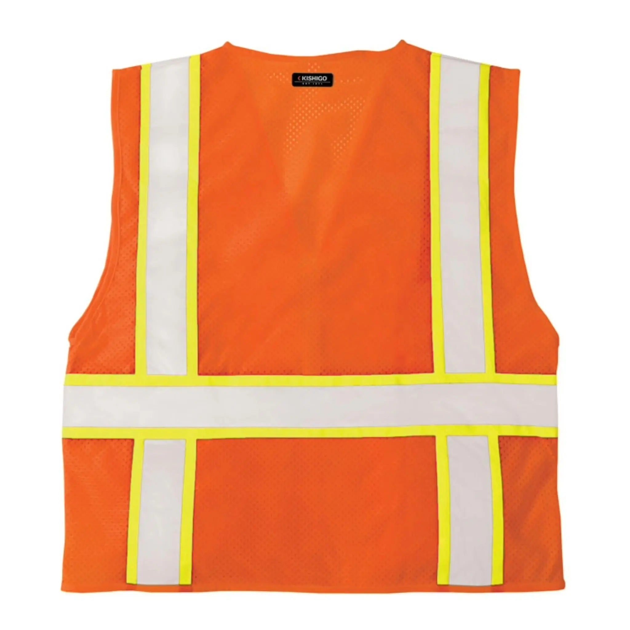 Kishigo Ultra-Cool Solid Front with Mesh Back Vest, Type R, Class 2, 1 Each 