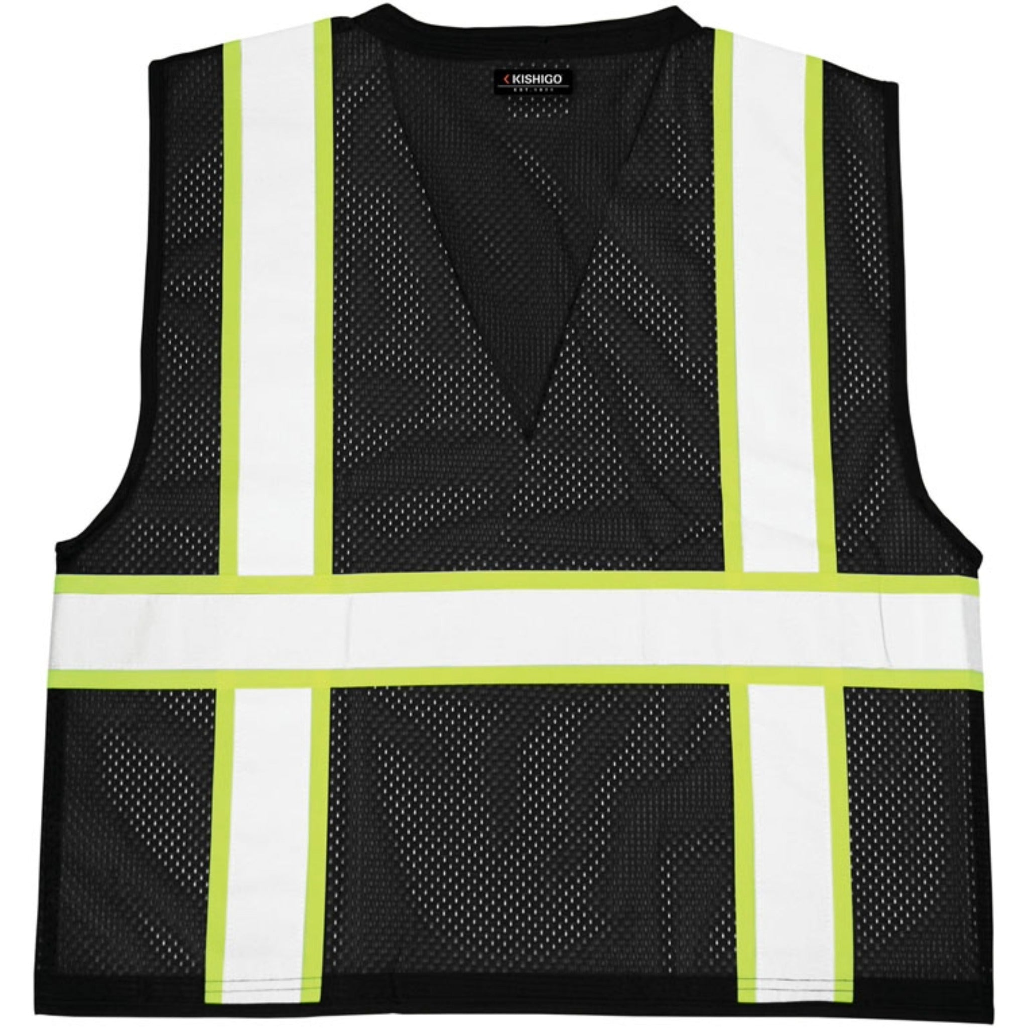 Kishigo B10 Enhanced Visibility Multi Pocket Mesh Vest, Non-ANSI, 1 Each-Front-back