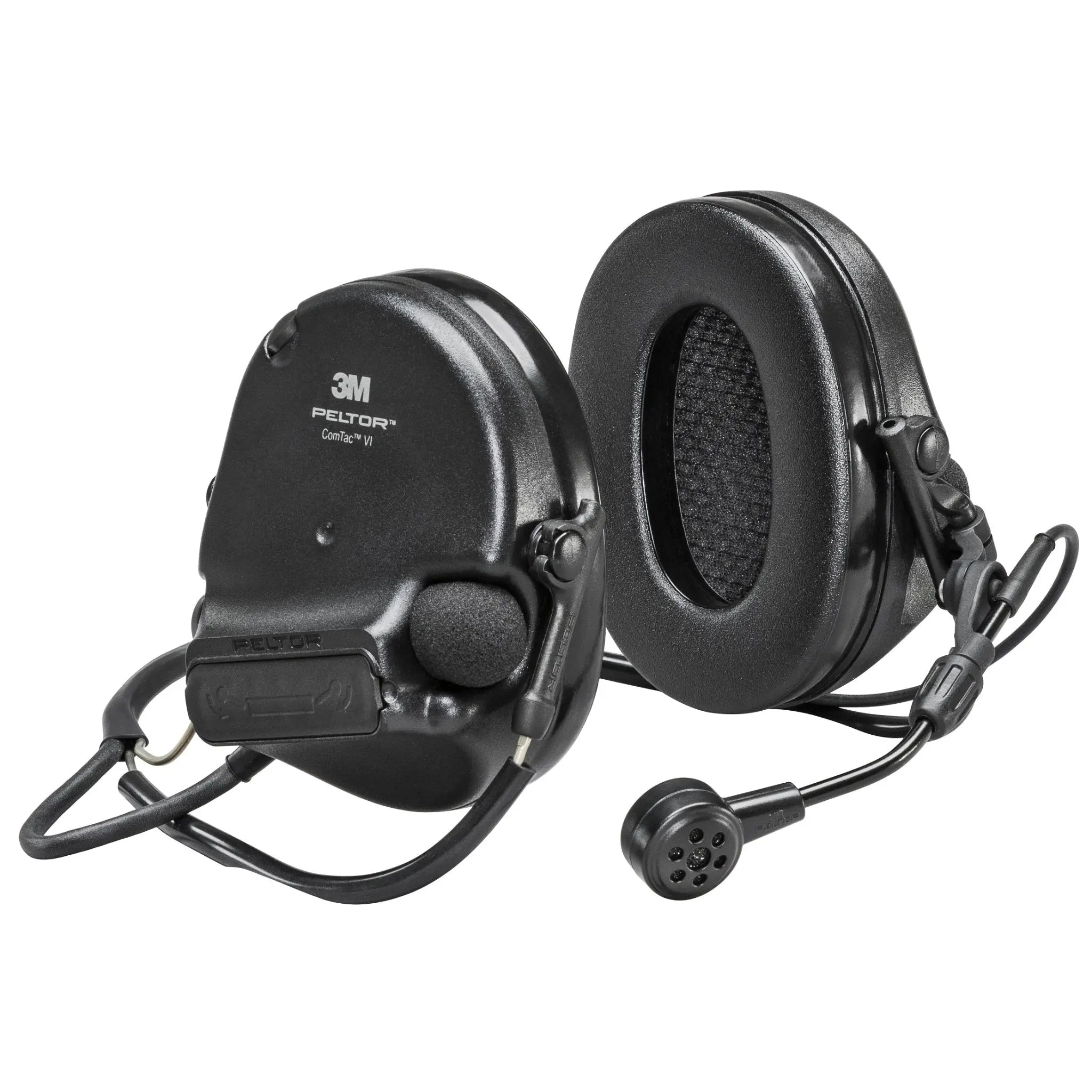 3M Peltor 7100274458 MT20H682BB-09N SVS SwatTac VI NIB Hearing Defender, Neckband, Black, 1 Each 