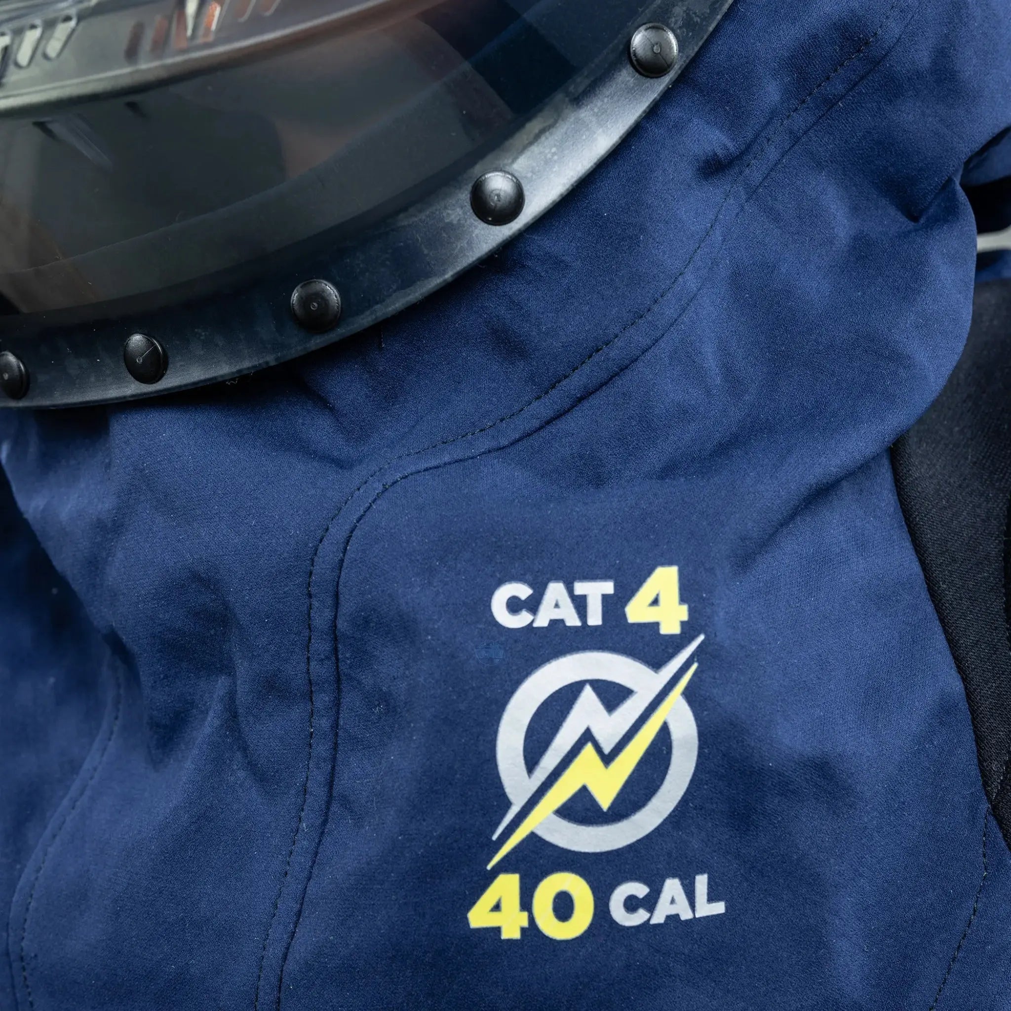 National Safety Apparel ARC40H Enespro AGP 40 Cal Arc Flash Lift Front Hood, Navy, 1 Each 