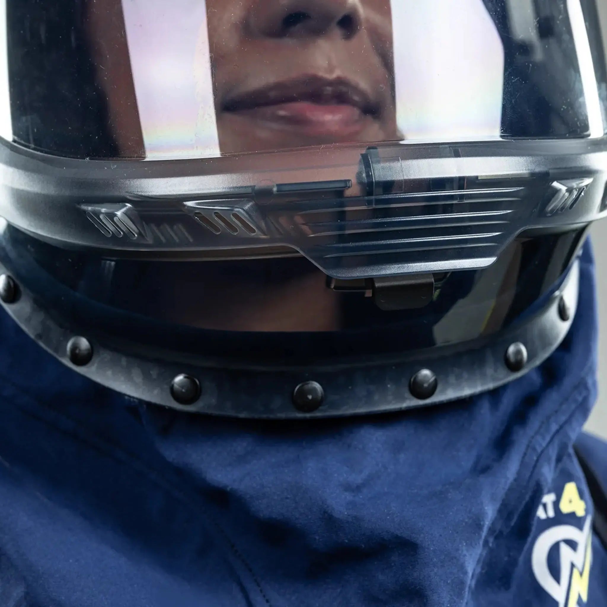 National Safety Apparel ARC40H Enespro AGP 40 Cal Arc Flash Lift Front Hood, Navy, 1 Each 