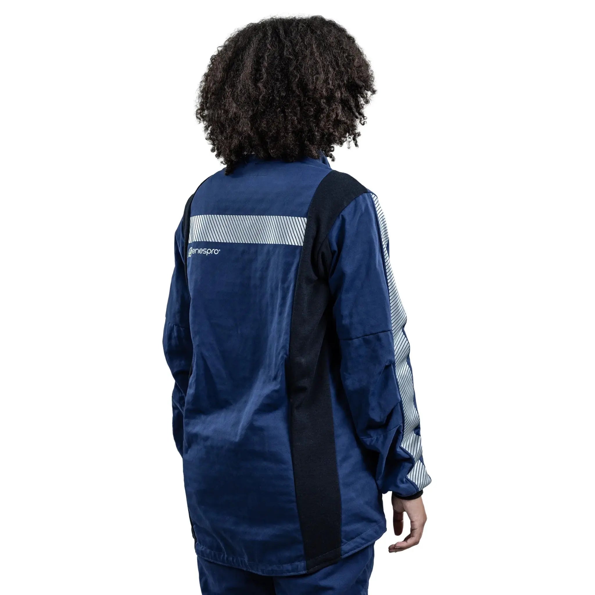 National Safety Apparel Enespro ARC40J ArcGuard Performance 40 Cal Arch Flash Jacket, Blue, 1 Each 