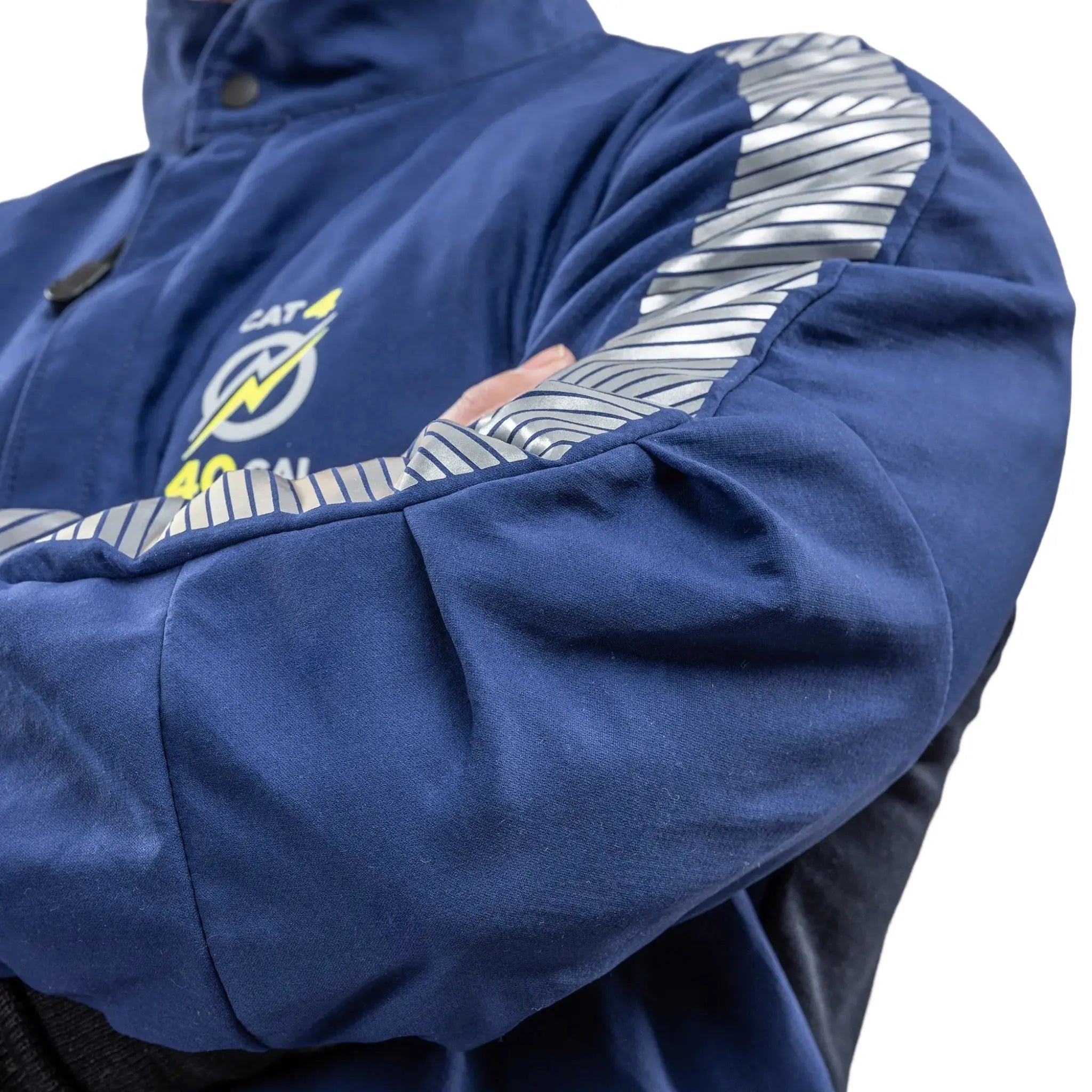 National Safety Apparel Enespro ARC40J ArcGuard Performance 40 Cal Arch Flash Jacket, Blue, 1 Each 