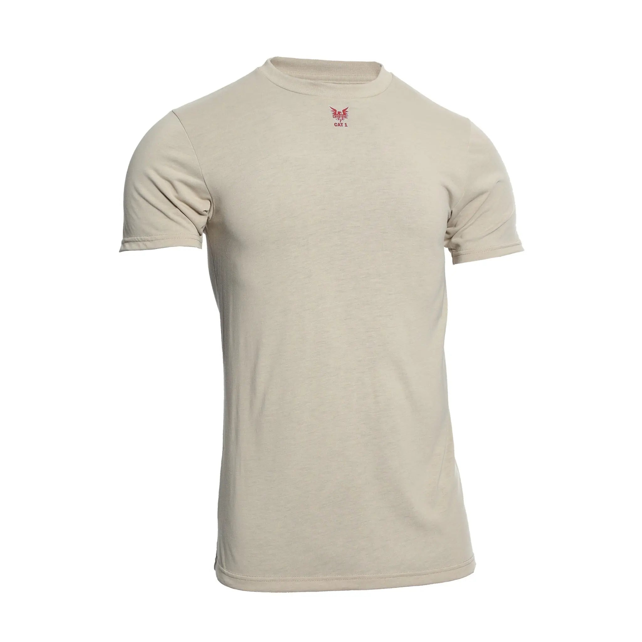 National Safety Apparel DRIFIRE DF2-CM-446TS-DS-LG SS FR Base Layer T-Shirt, Sand, 1 Each, Main Image