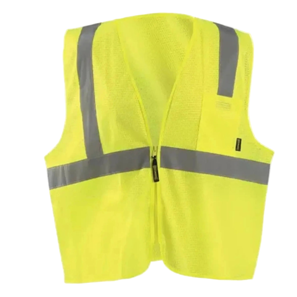 Value Mesh Standard Zipper, Yellow, Front