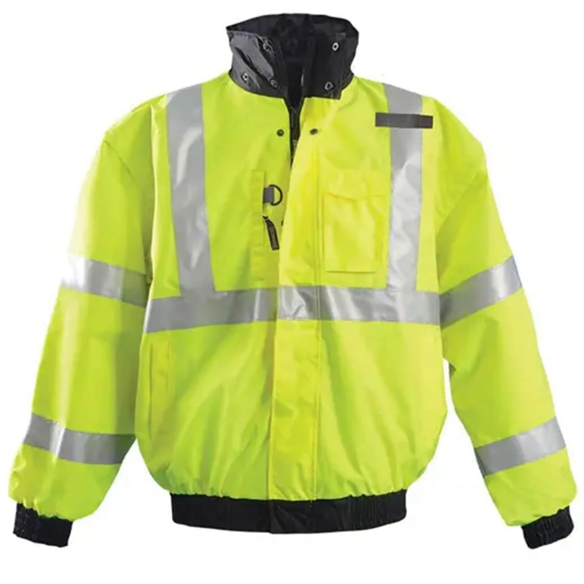 OccuLux High Visibility Bomber Jacket-Class 3 Color Yellow Size Large