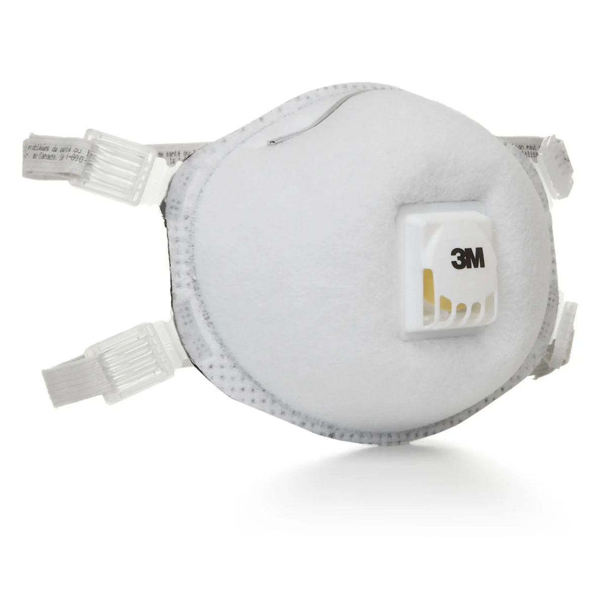 3M 8214 Particulate Respirator N95 with Faceseal and Nuisance Level Organic Vapor Relief, White, Standard, Box of 10, Main Image
