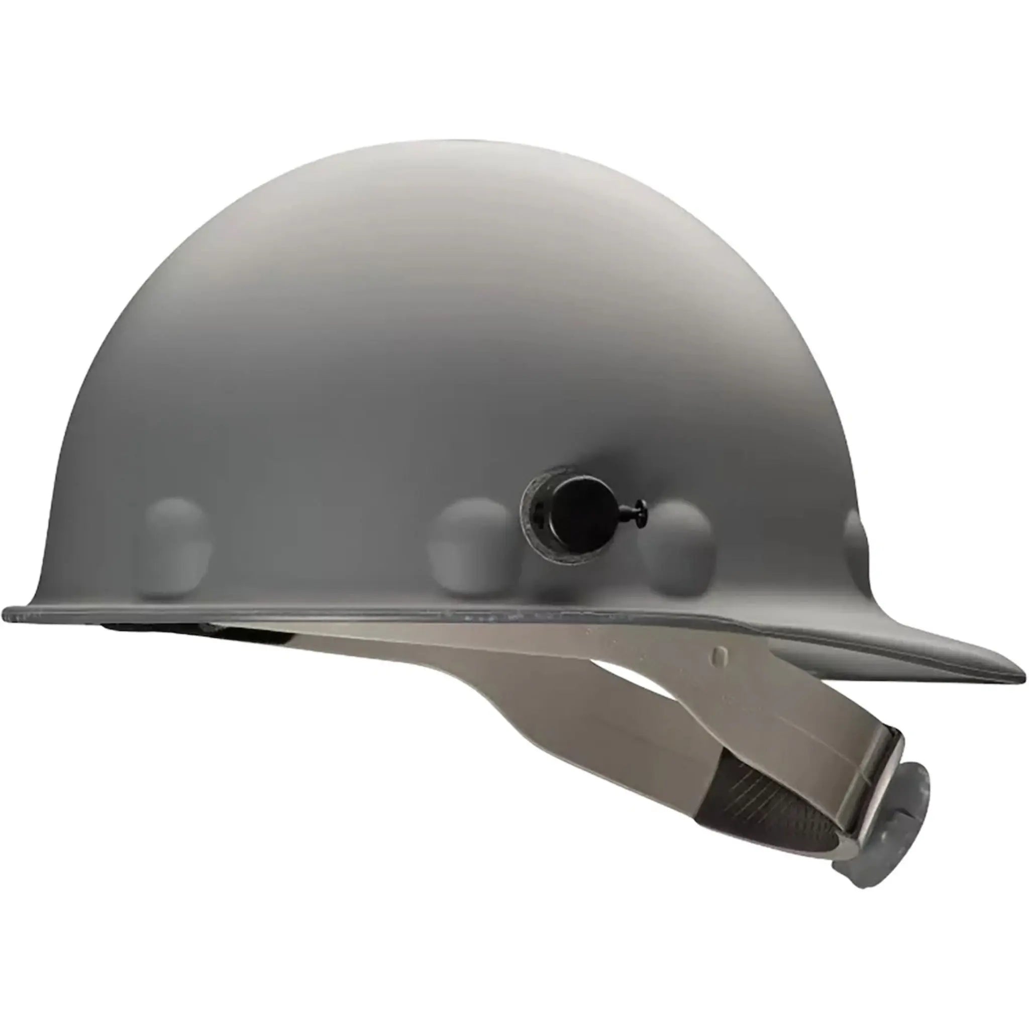 Honeywell Fibre Metal P2HNQRW P2 Roughneck Fiberglass Cap Style Hard Hat with 8-Point Ratchet Suspension-Gray