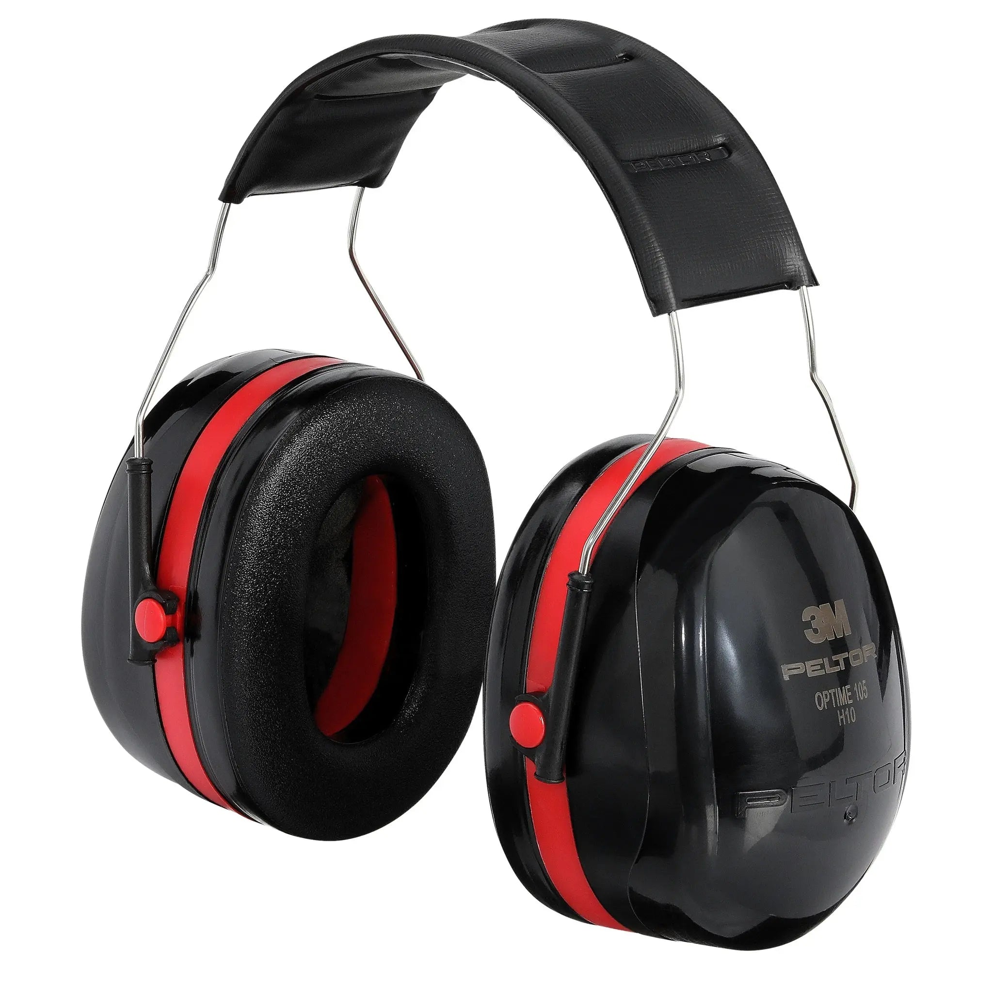 3M Peltor H10A Optime 105 Over-the-Head Earmuffs, Black, Right Inner View