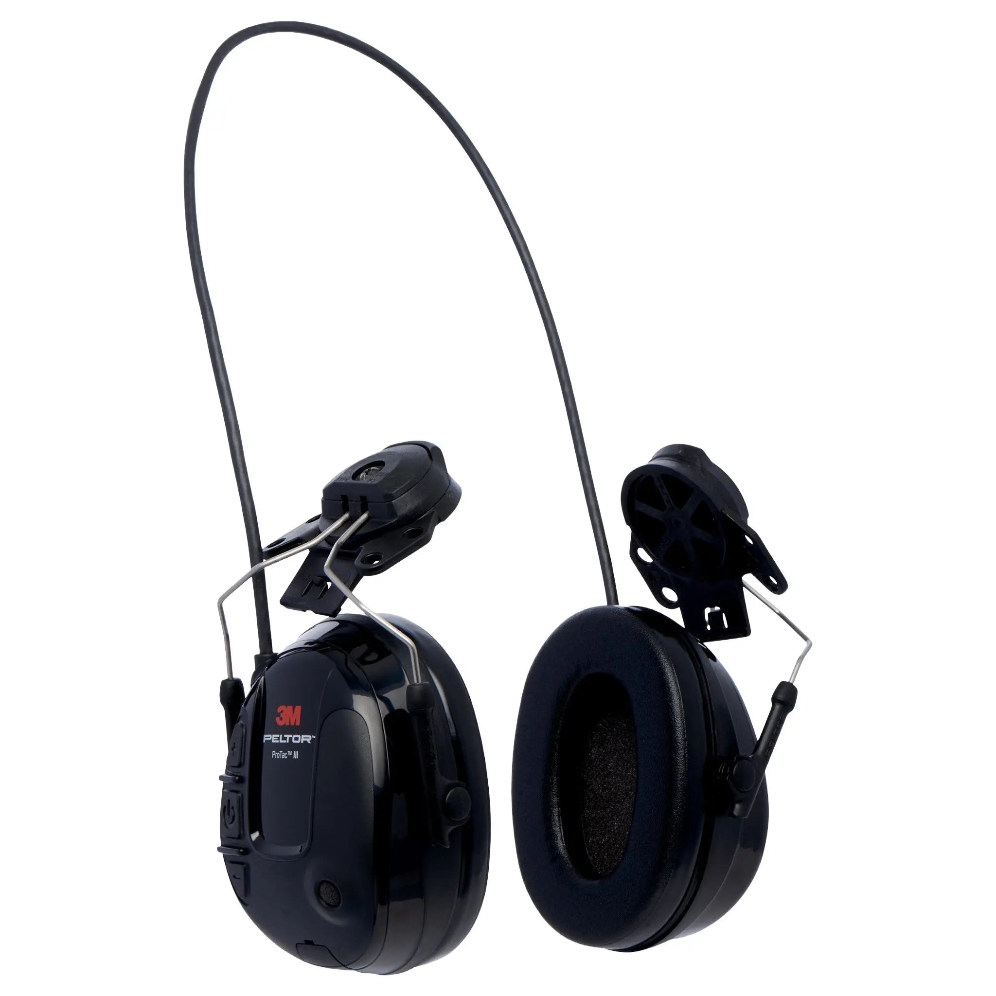 3M Peltor 7100088455 MT13H220P3E ProTac III Slim Headset Black Hard Hat Model, Case of 10 