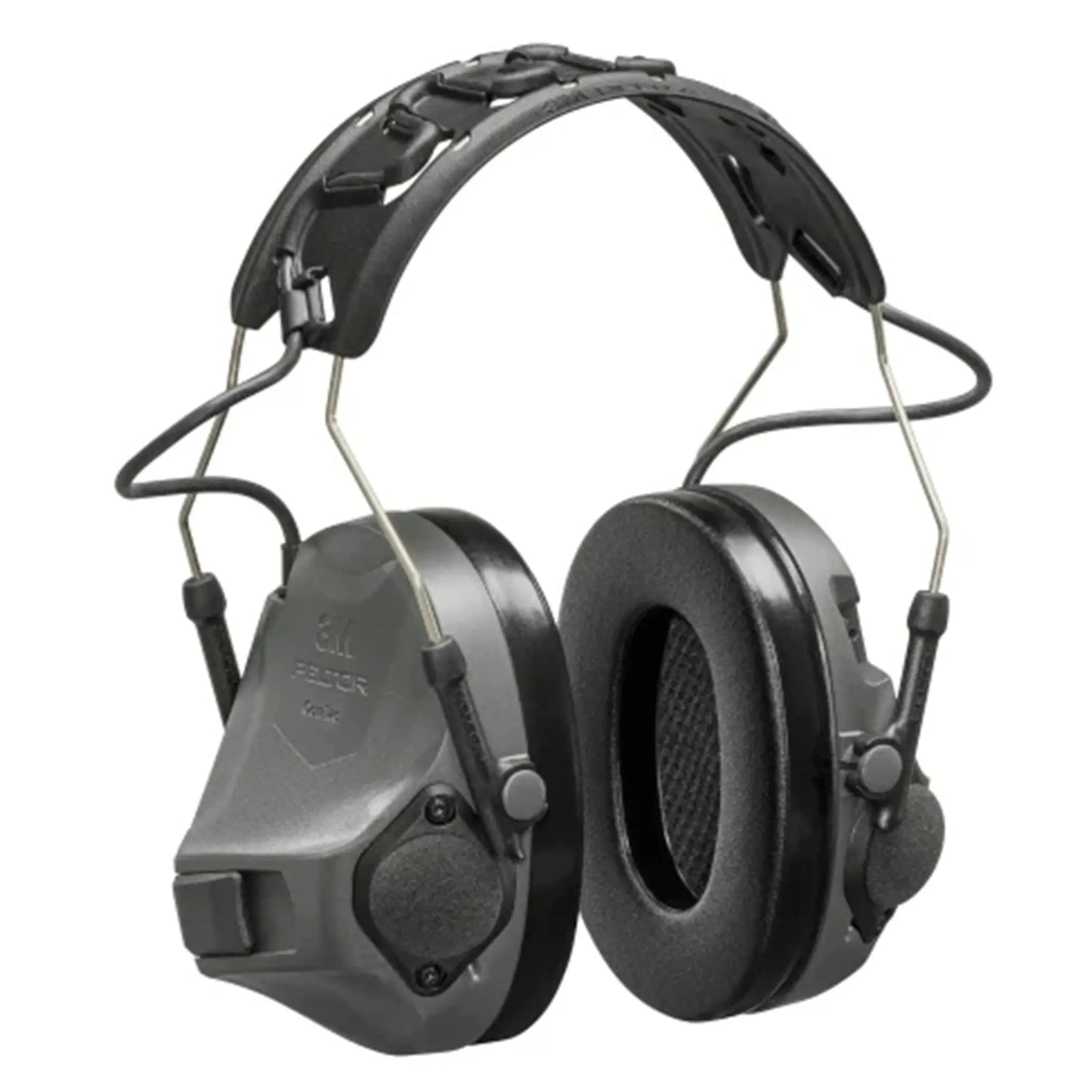 3M PELTOR MT14H418A-09-GE ComTac VIII Hearing Defender, Charcoal Gray, 2nd Image
