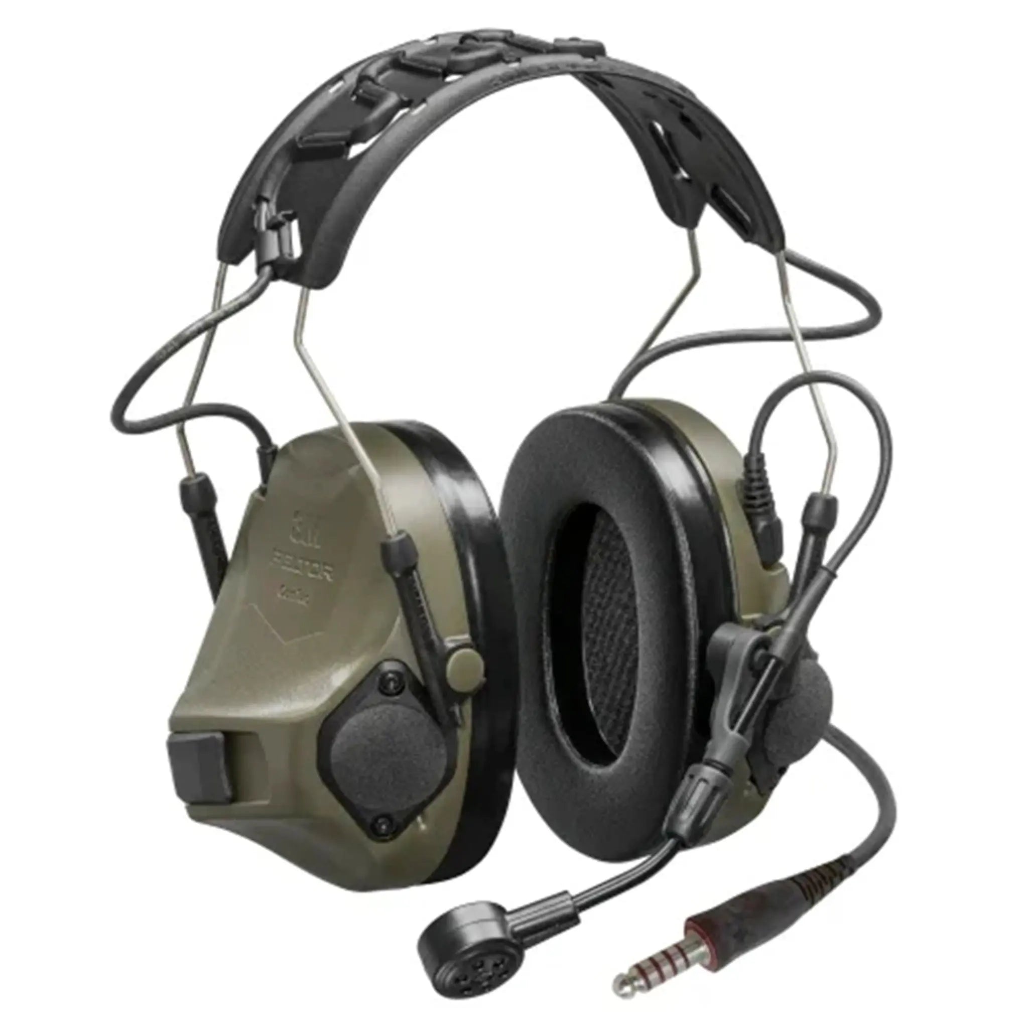 3M PELTOR MT14H418A-92-GN ComTac VIII Multi Comm Headset, Nexus 5-Con, O.D. Green, Main Image