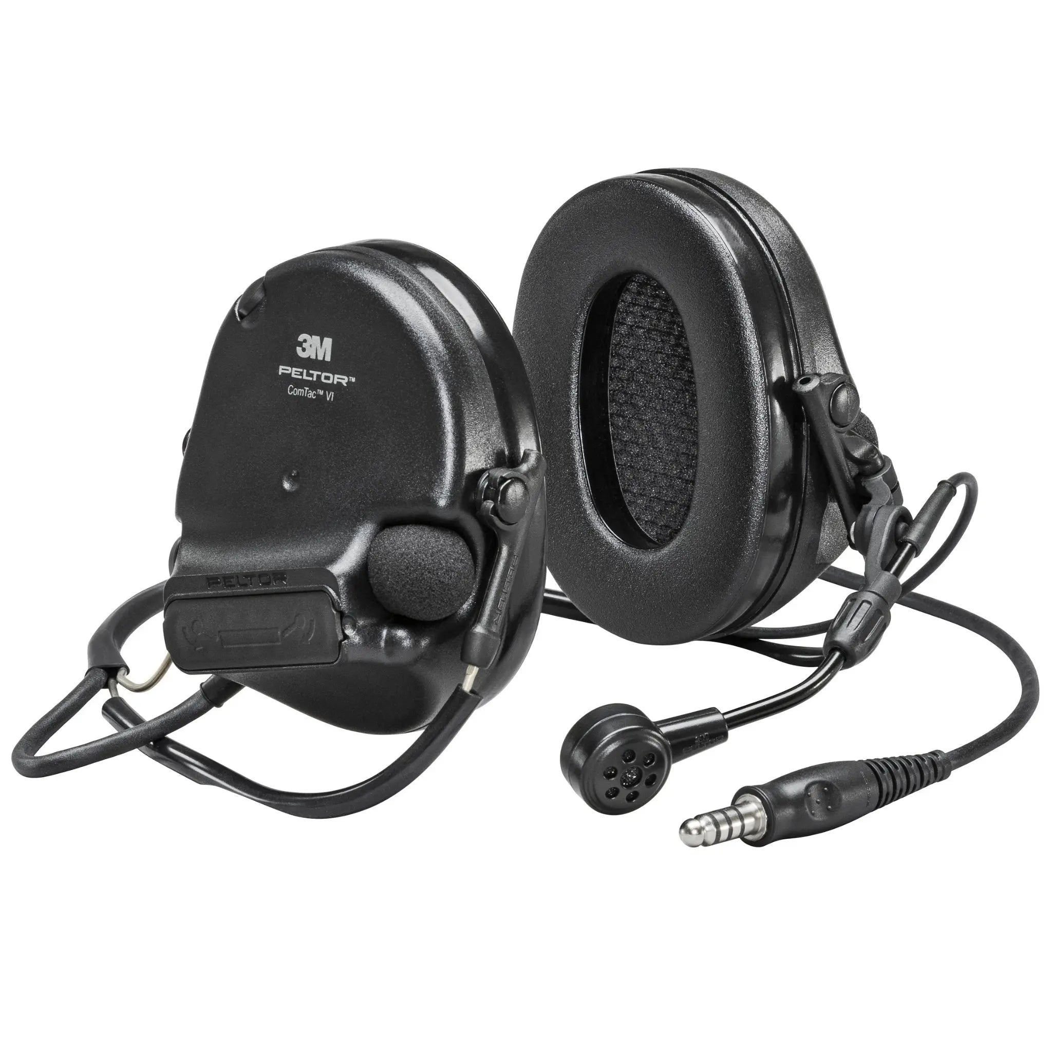 3M Peltor 7100274461 MT20H682BB-47N SVS SwatTac VI NIB Headset, Single Downlead, Neckband, Black, 1 Each 