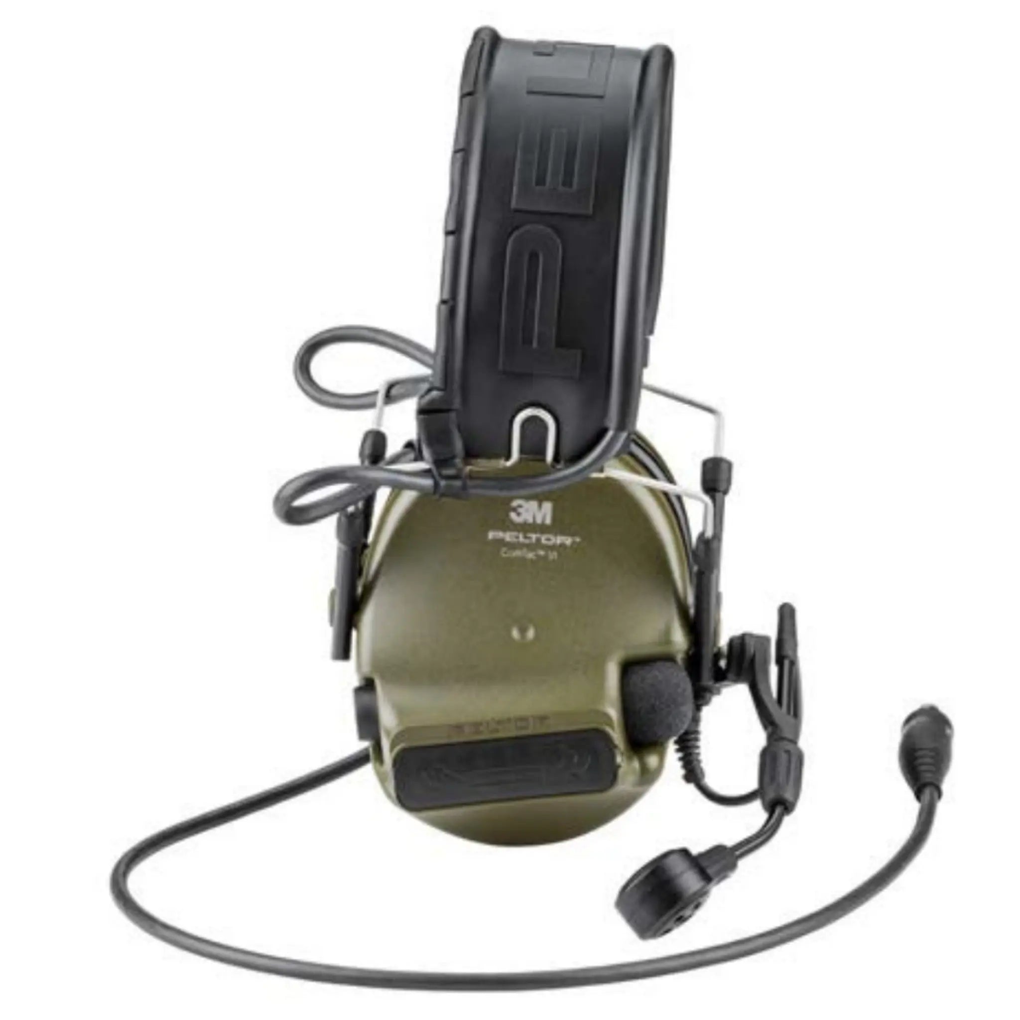 3M Peltor 7100202855 MT20H682FB-47N GN ComTac VI NIB Headset, Single Downlead, Headband w/ included ARC, Green, 1 Each 