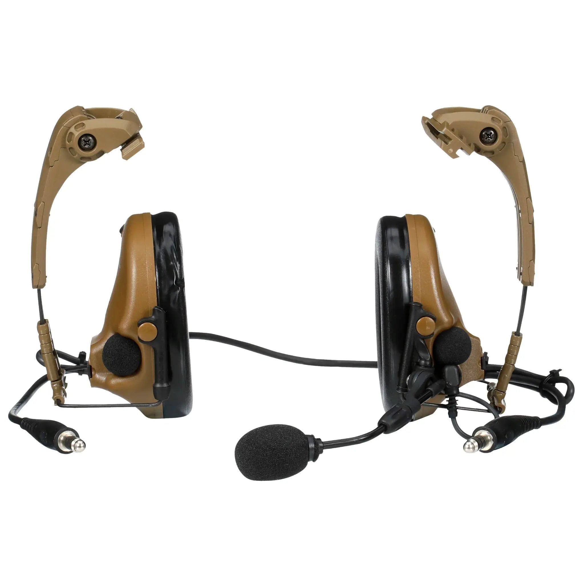 3M™ Peltor™ MT20H682HPS-19N CY ComTac VI NIB Headset, IHPS Attachment, Dual Lead, Coyote Brown, center view