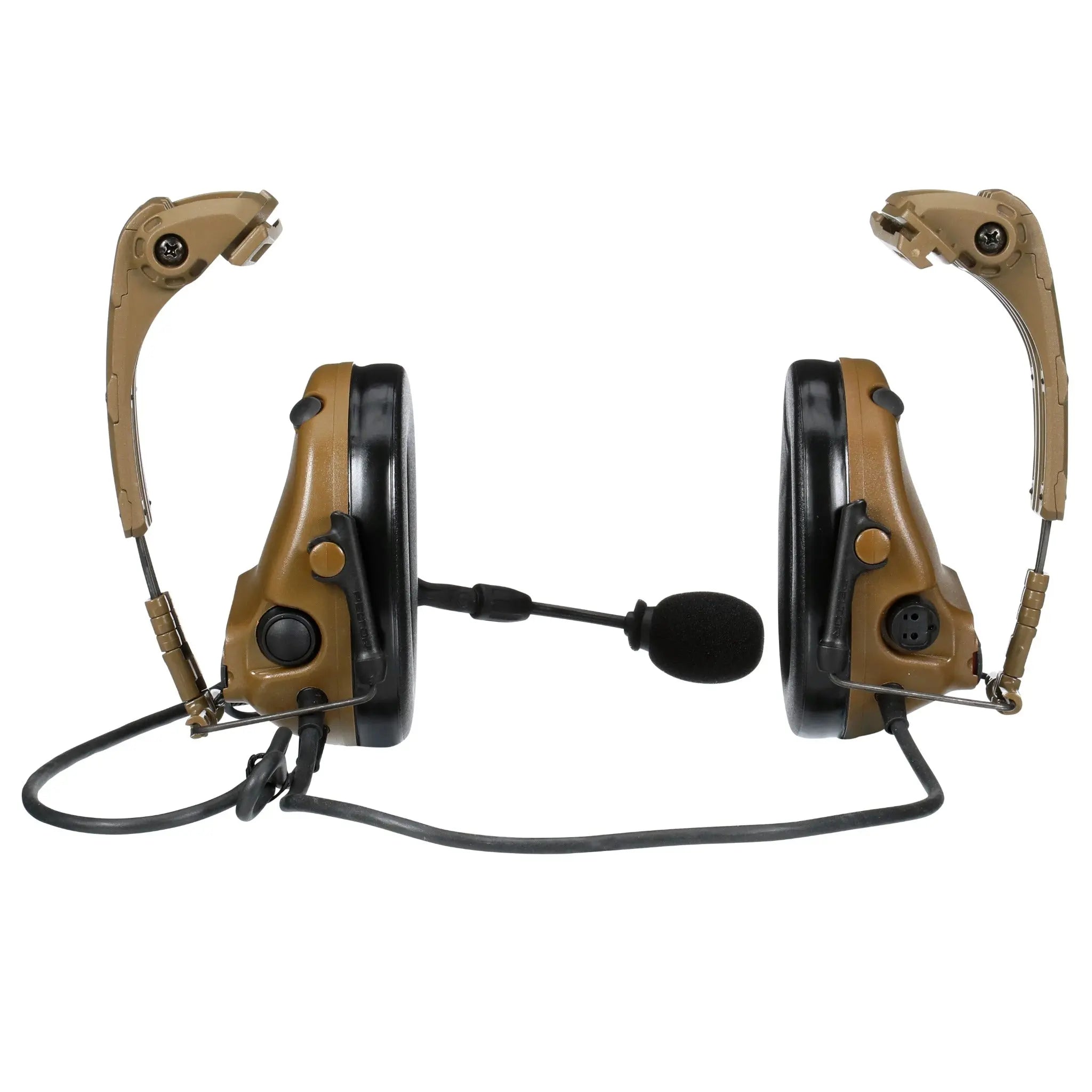 3M™ Peltor™ MT20H682HPS-47N CY ComTac VI NIB Headset , IHPS Attachment, Single Lead, Coyote Brown, back view