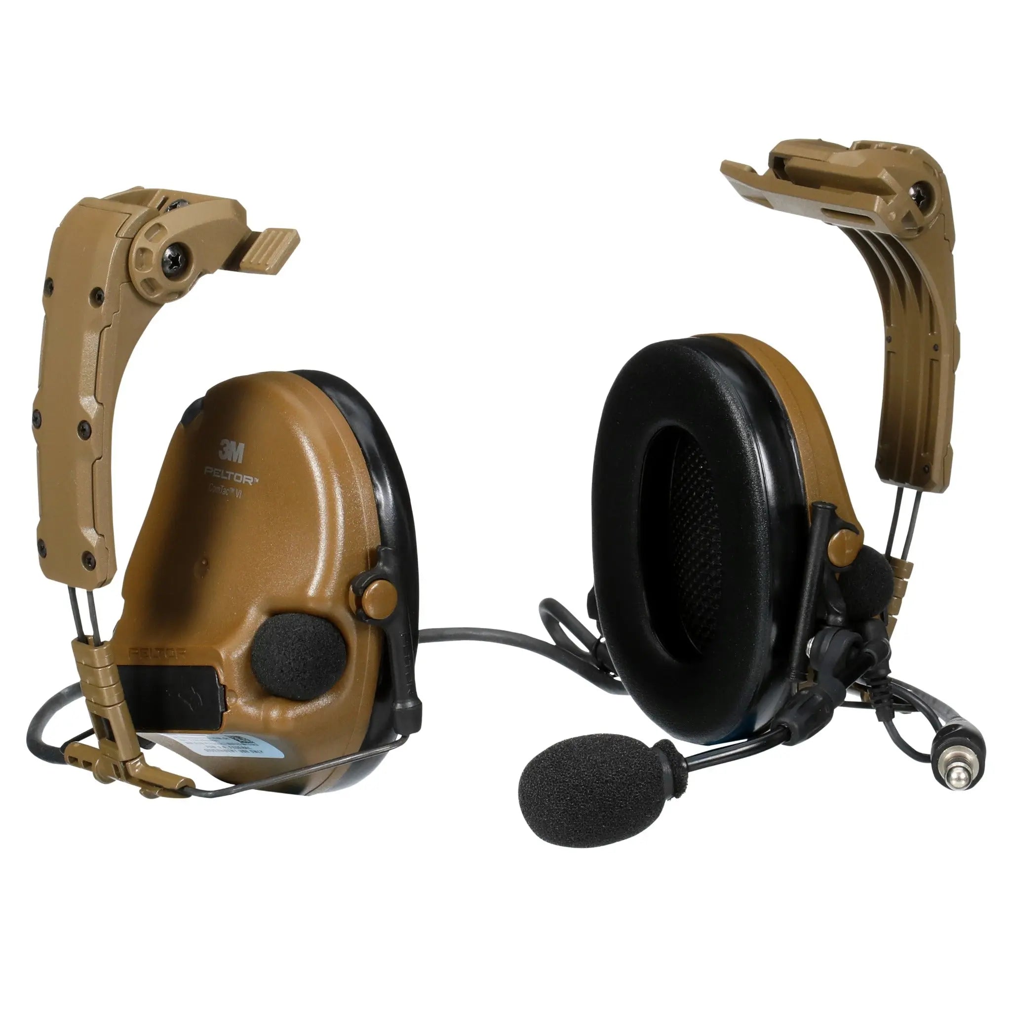 3M™ Peltor™ MT20H682HPS-47N CY ComTac VI NIB Headset , IHPS Attachment, Single Lead, Coyote Brown, right side view