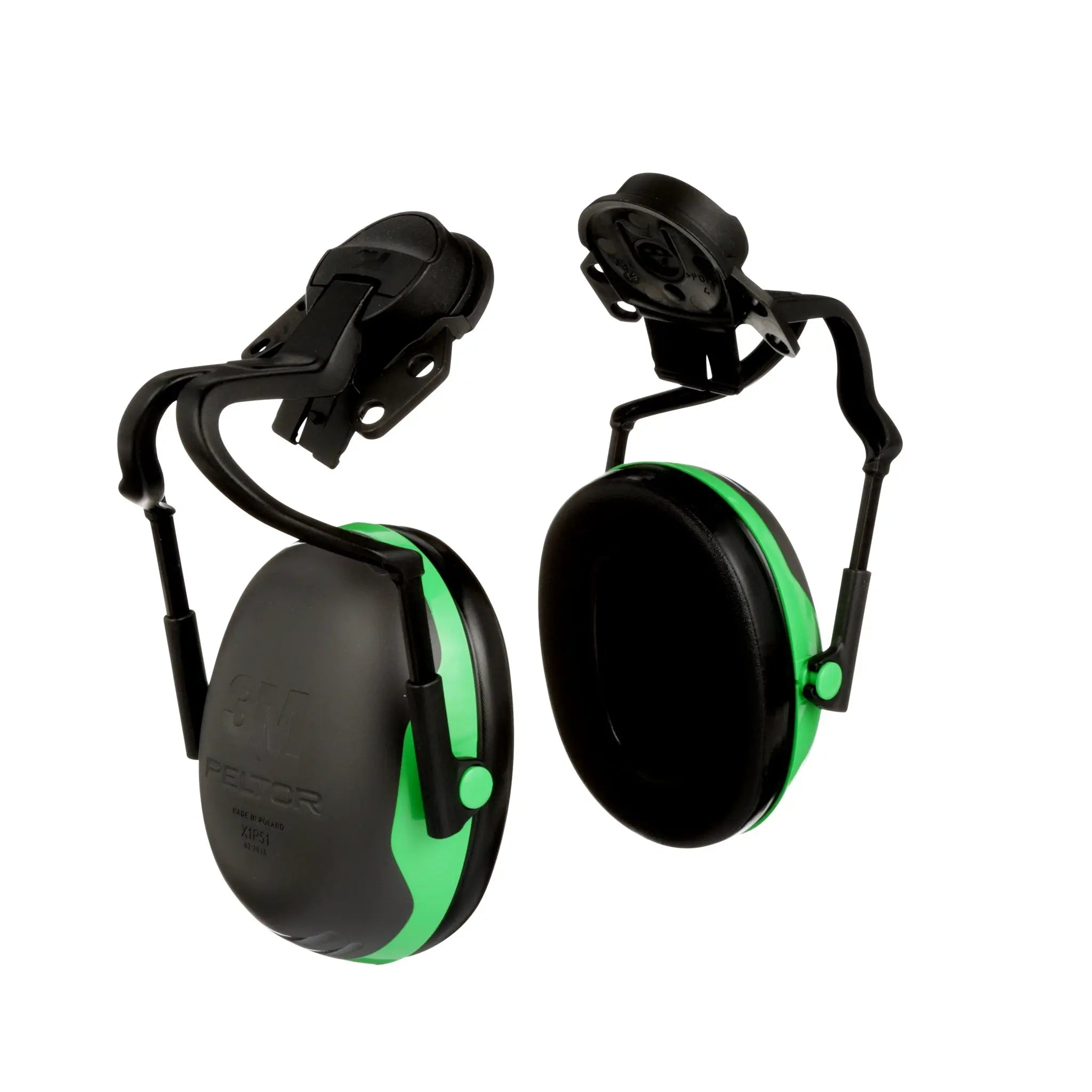 3M™ PELTOR™ X1P51E- US Earmuff Full Brim Hard Hat Attached, 10/CS 