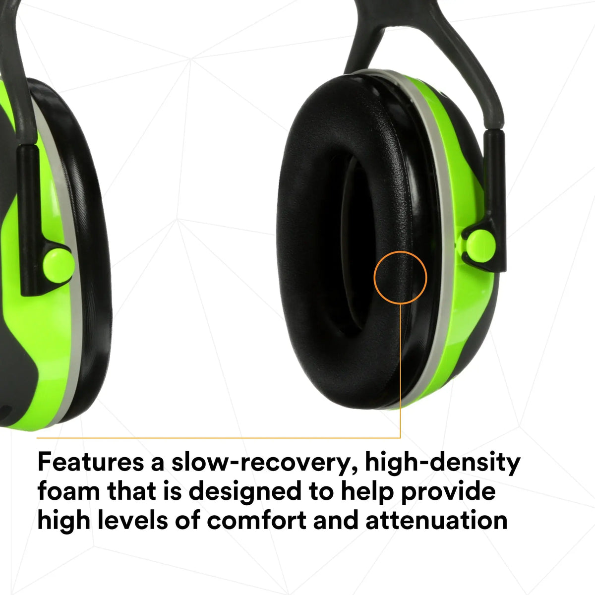 3M Peltor X4A Over-the-Head Earmuffs, Black, Universal, 1 Each, Slow Recovery, High Density Foam