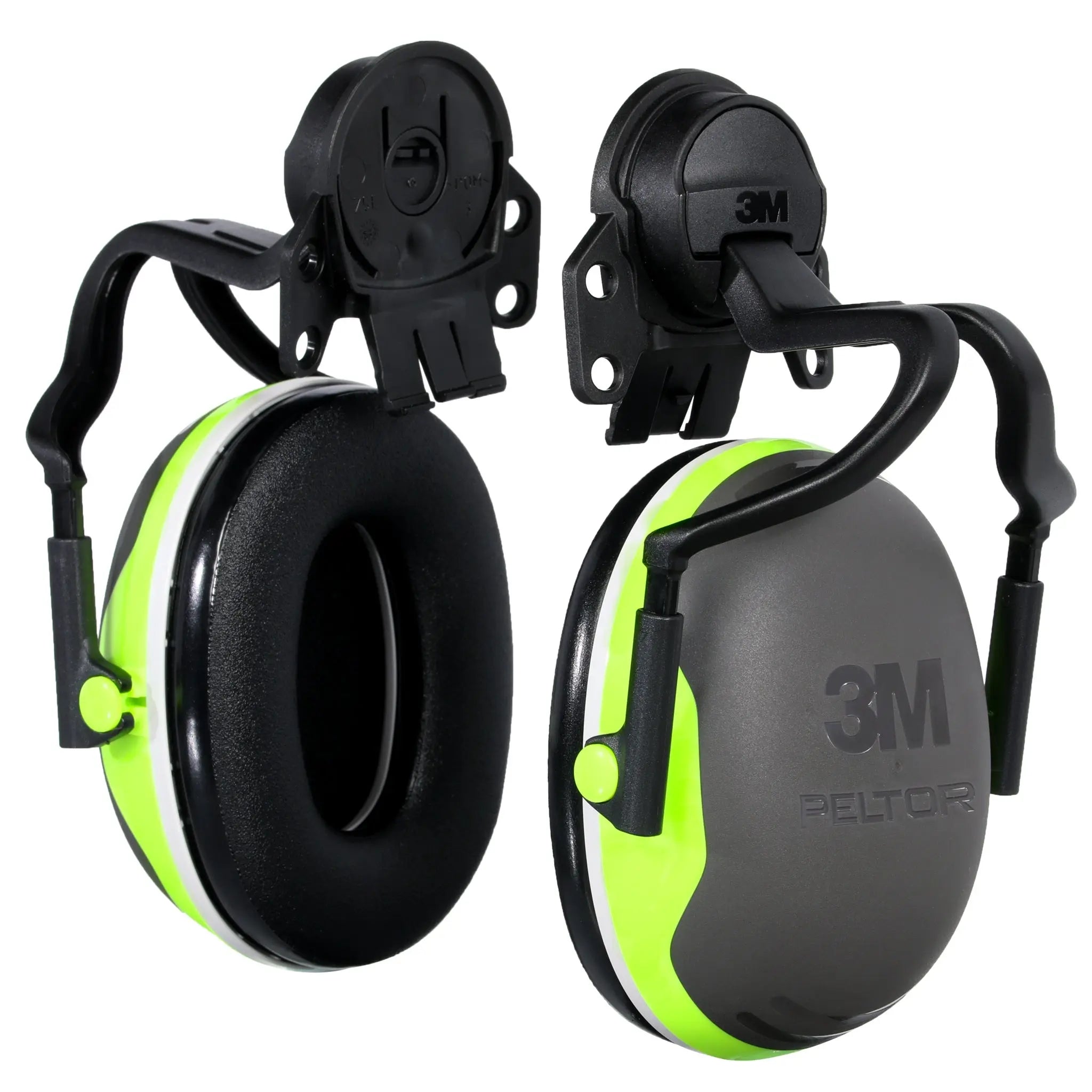 3MPELTOR X4P51E - Full Brim Hard Hat Earmuffs, Black/Green, Case of 10 
