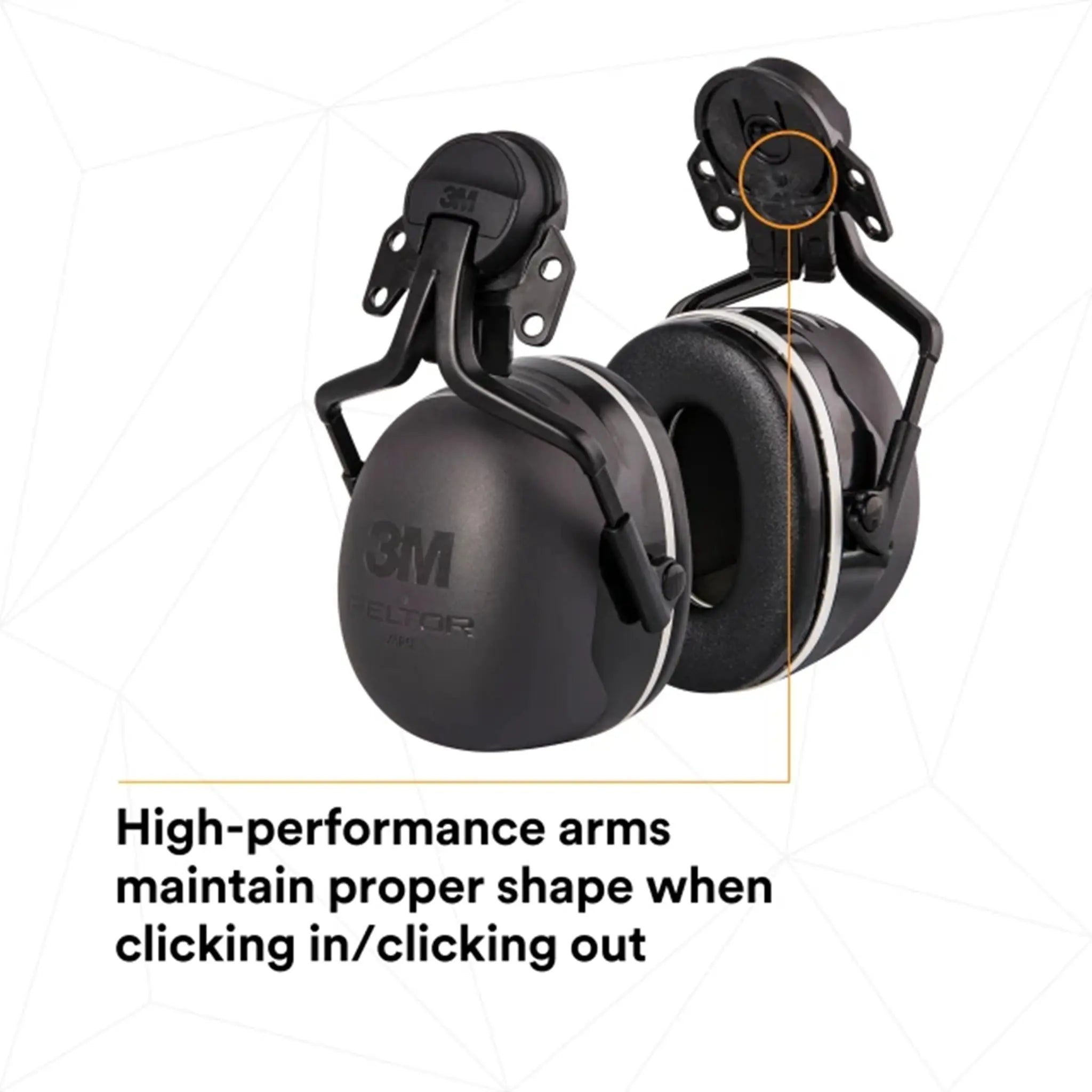 3M Peltor X5P5E Helmet Attached Earmuffs, Electrically Insulated, 1 Each