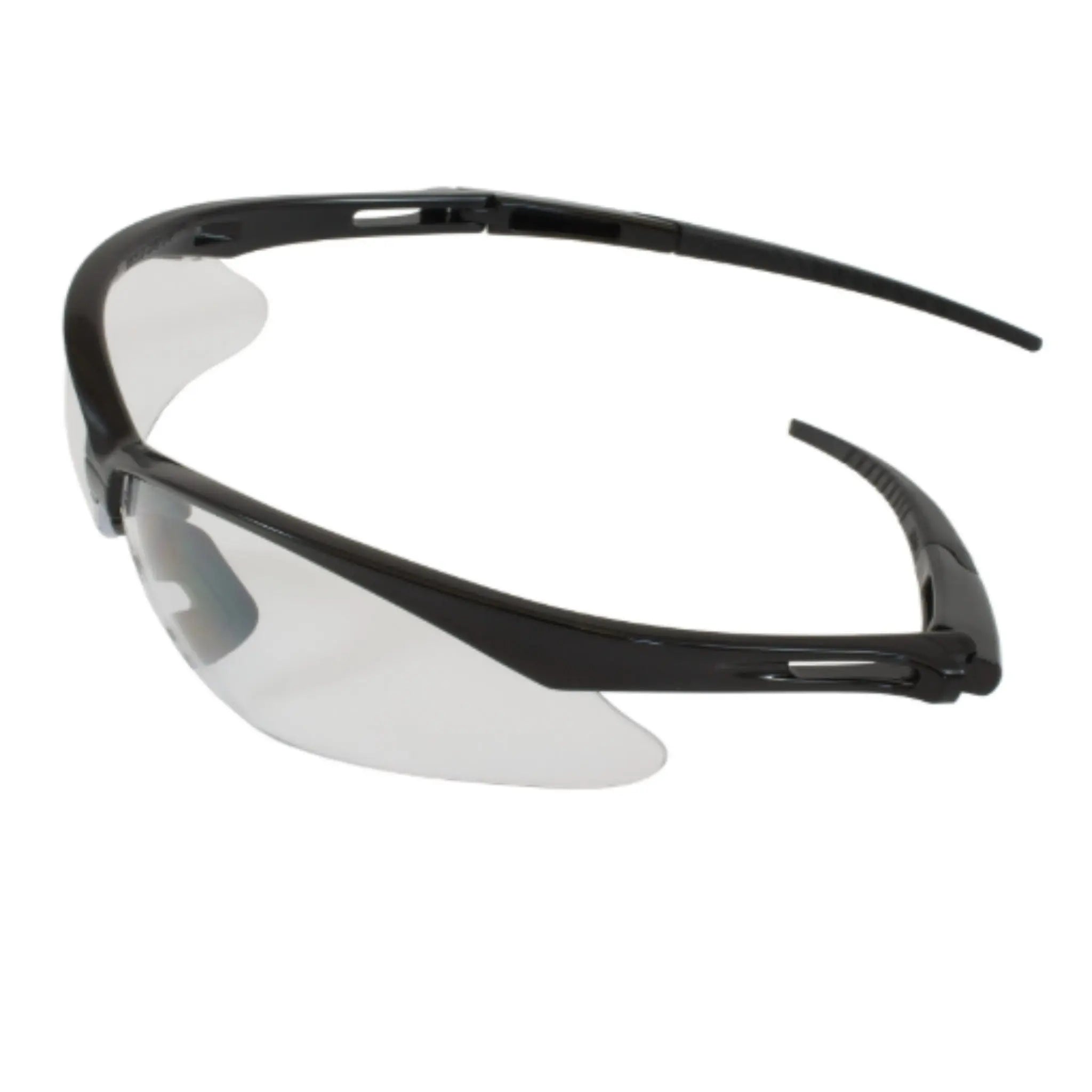 PIP Anser 250-AN-10111 Semi-Rimless Safety Glasses with Anti-Scratch Coating, Black Frame, Clear Lens, One Size, Right Side