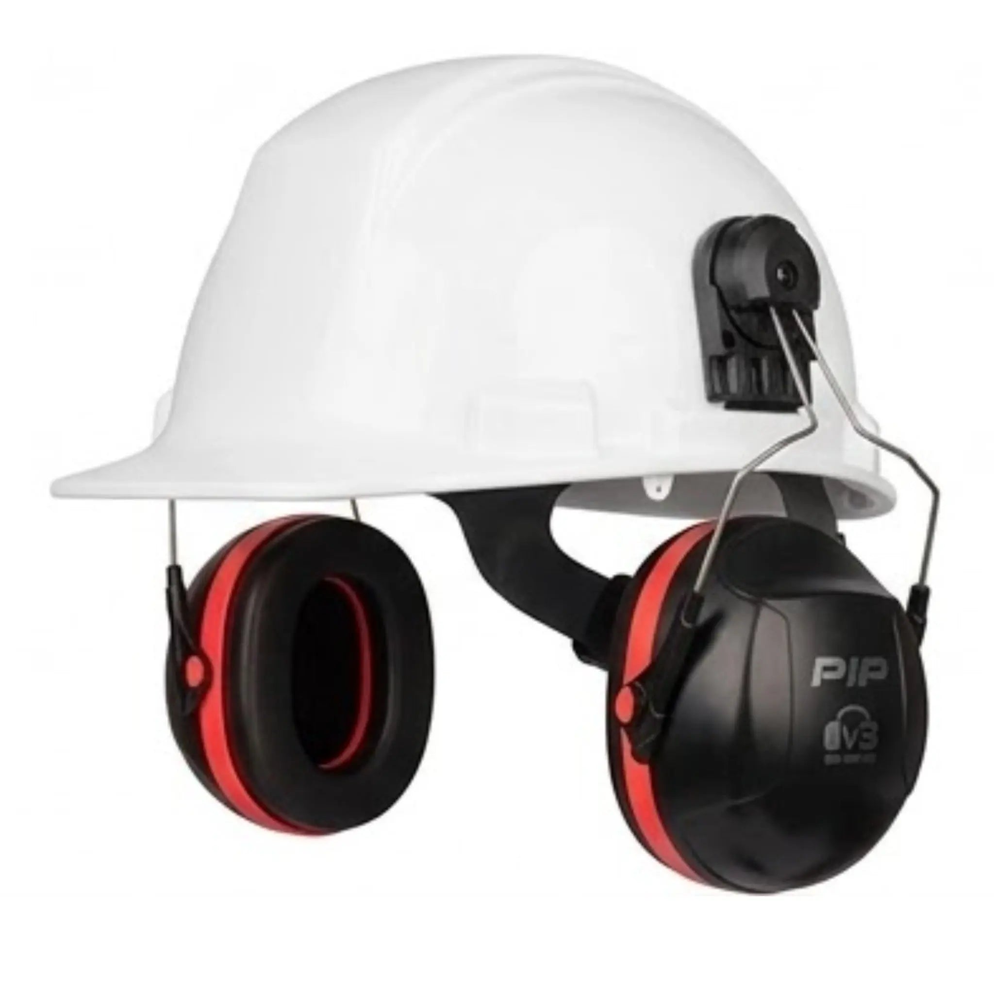 PIP 263-V3CM V3 Cap Mounted Passive Ear Muff, NRR 26, Black and Hi-Vis Orange, 1 Pair