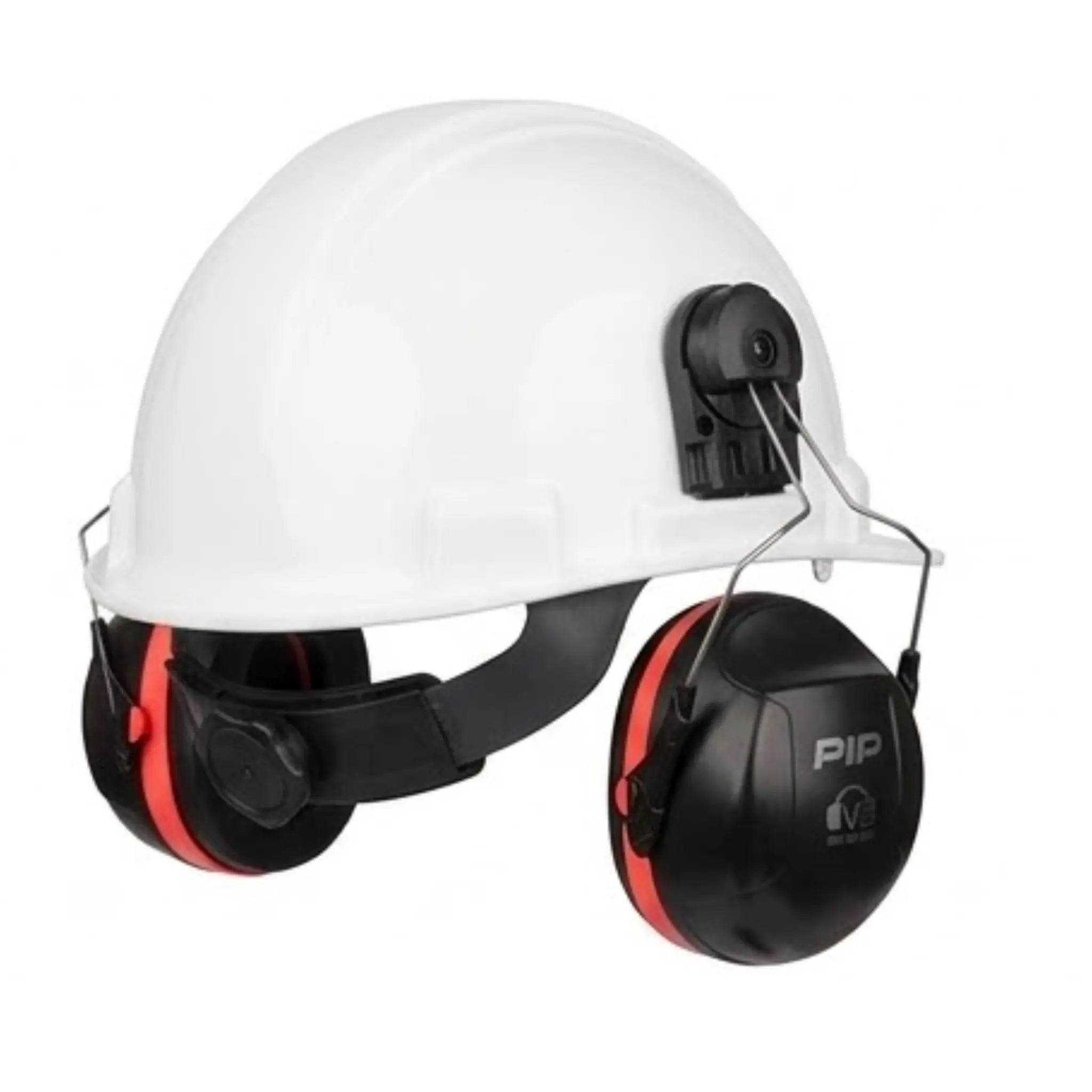 PIP 263-V3CM V3 Cap Mounted Passive Ear Muff, NRR 26, Black and Hi-Vis Orange, 1 Pair