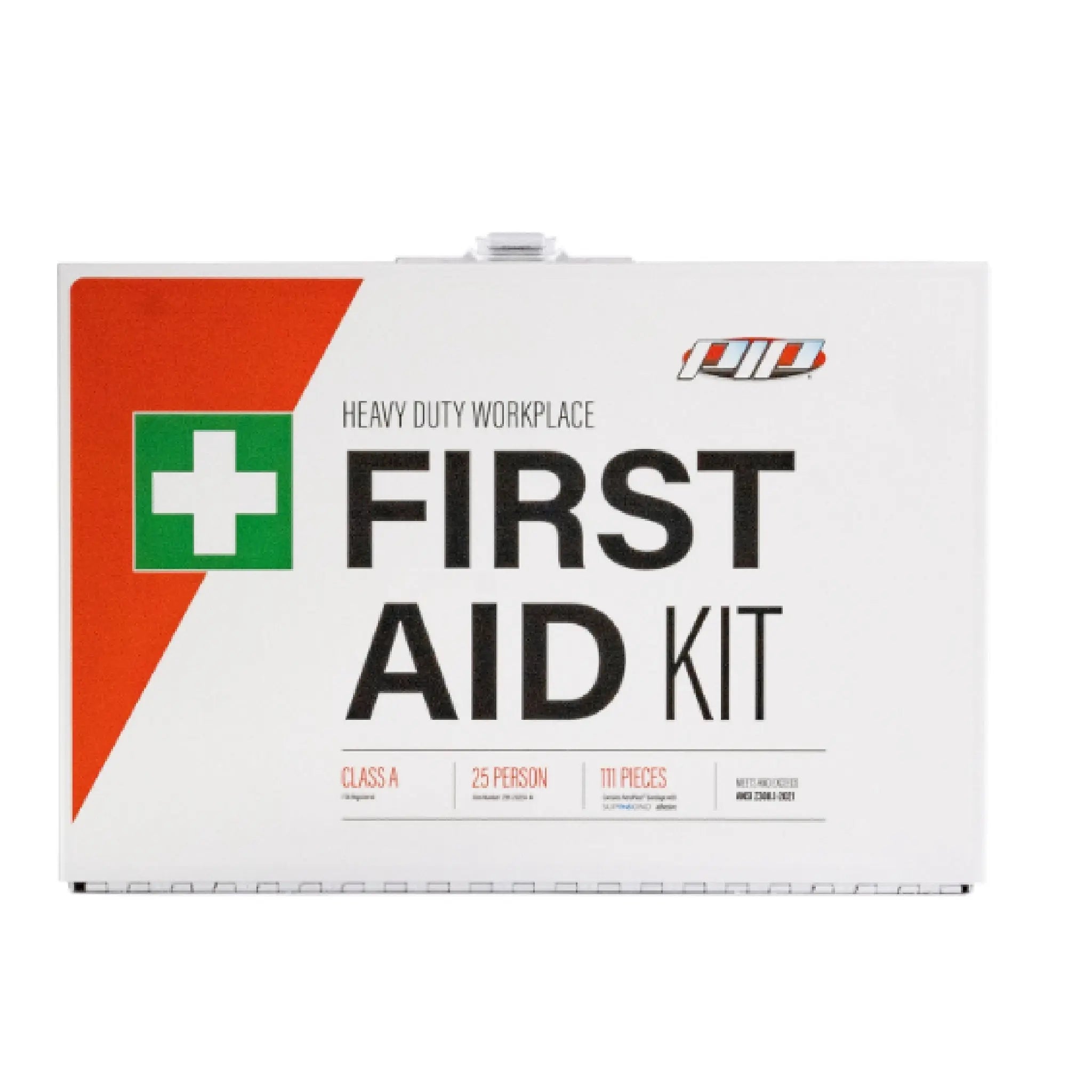 PIP 299-21025A-M ANSI Class A First Aid Kit, 25 Person, White, 1 Each