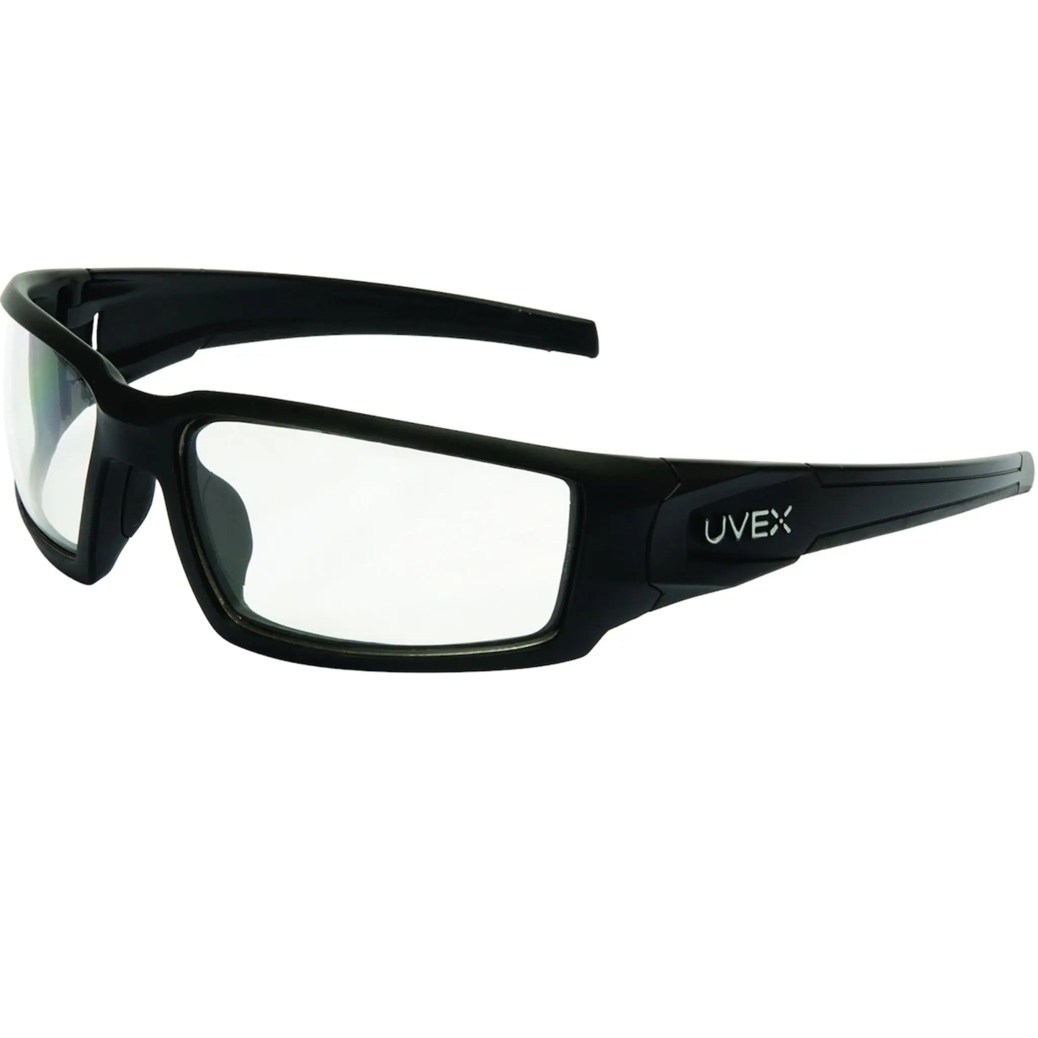 Honeywell UVEX Hypershock S2940HS Full Frame Safety Glasses, Matte Black Frame, Clear Hydroshield Anti-Fog Coating Lens-Main_Image