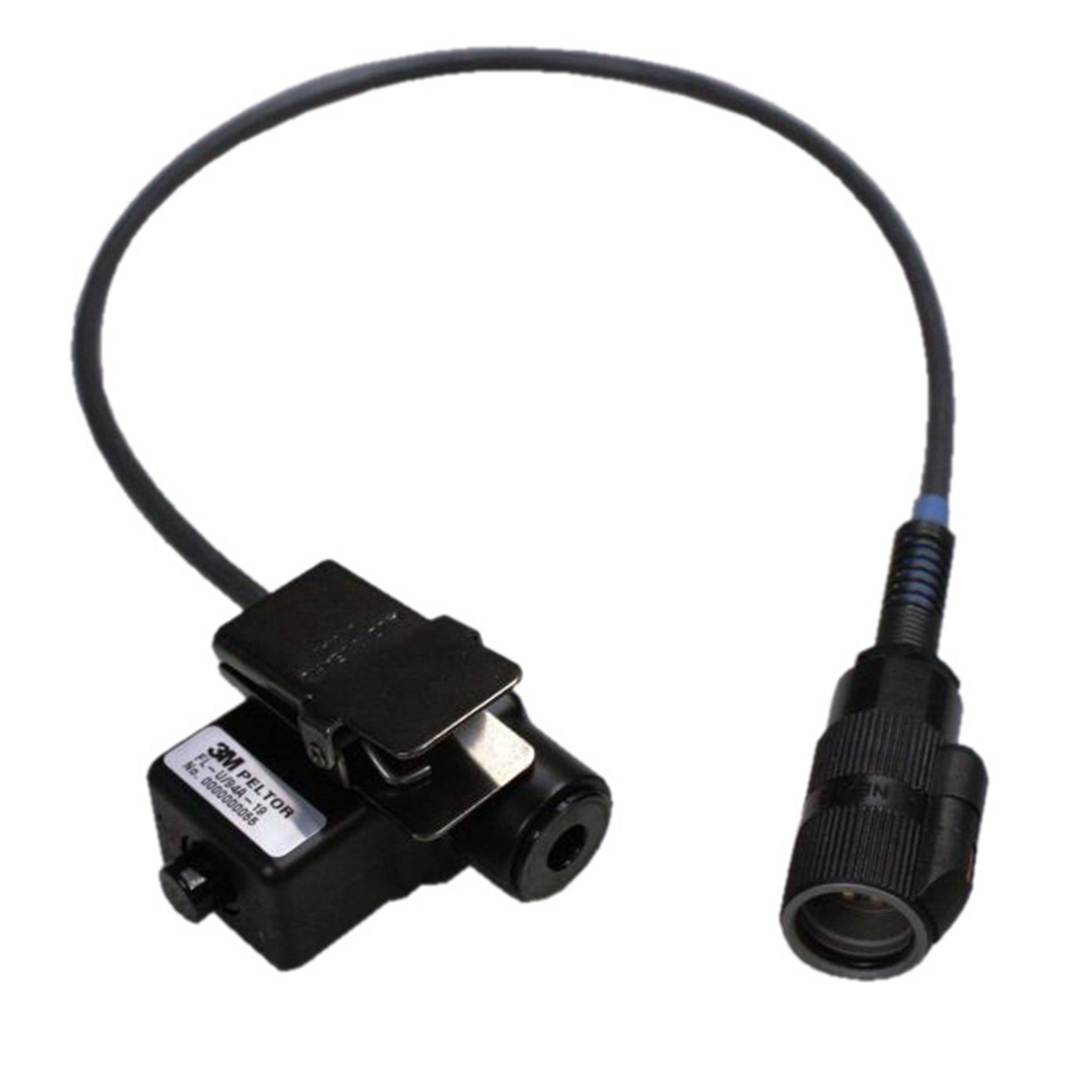 Peltor Push-To-Talk Adapter with 6 Pin MIL-C-55116 Connector - 19" Cable 